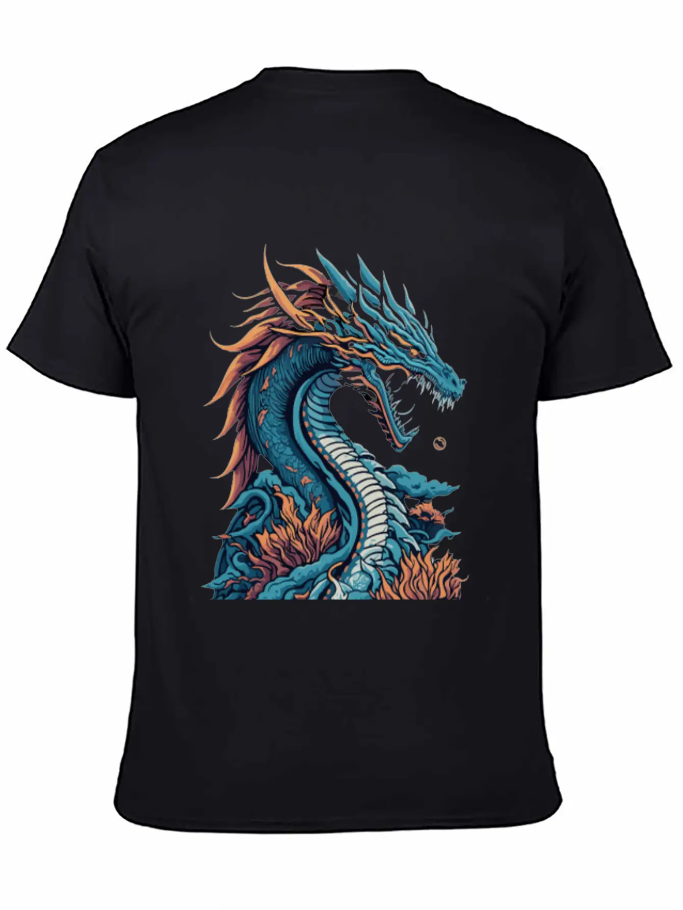 Japanese Dragon Unisex Casual T-Shirt – Clean Design For Daily Comfort