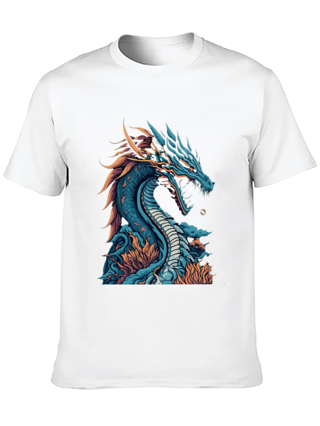Japanese Dragon Unisex Casual T-Shirt – Clean Design For Daily Comfort