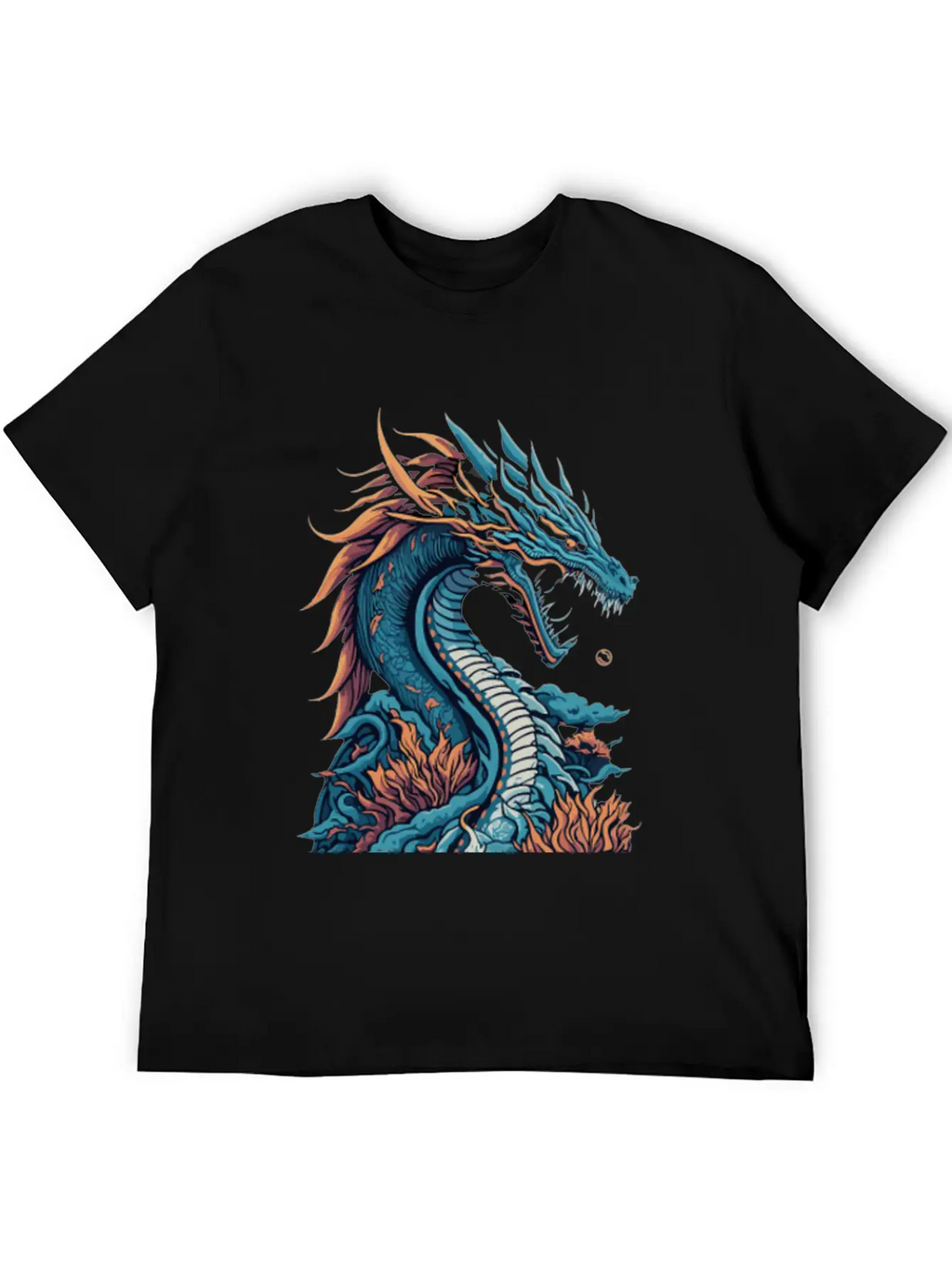 Japanese Dragon Unisex Casual T-Shirt – Clean Design For Daily Comfort