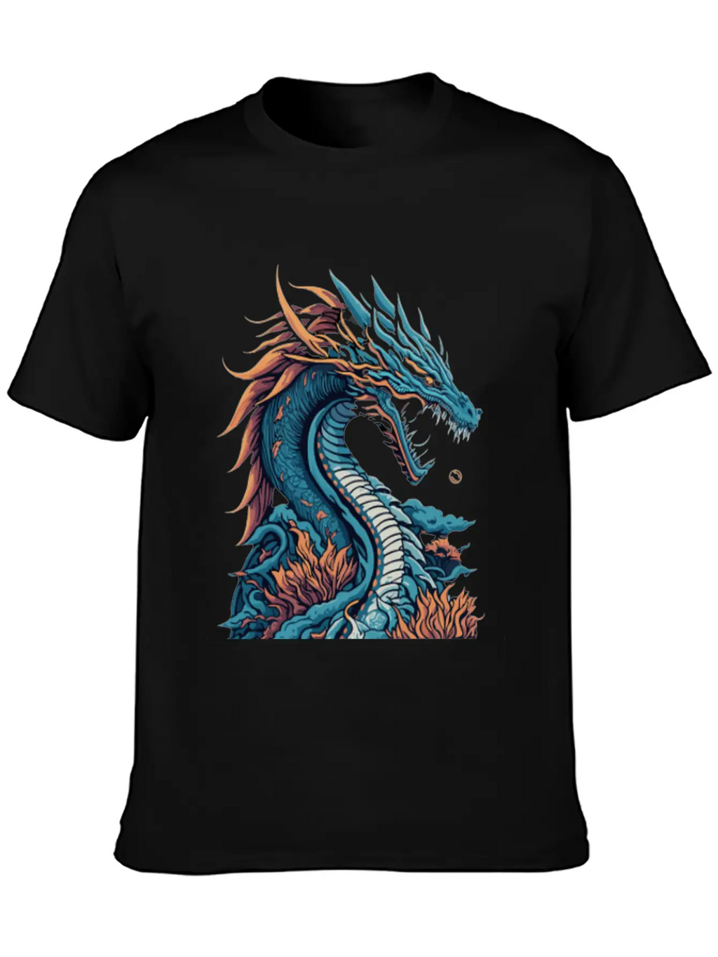 Japanese Dragon Unisex Casual T-Shirt – Clean Design For Daily Comfort