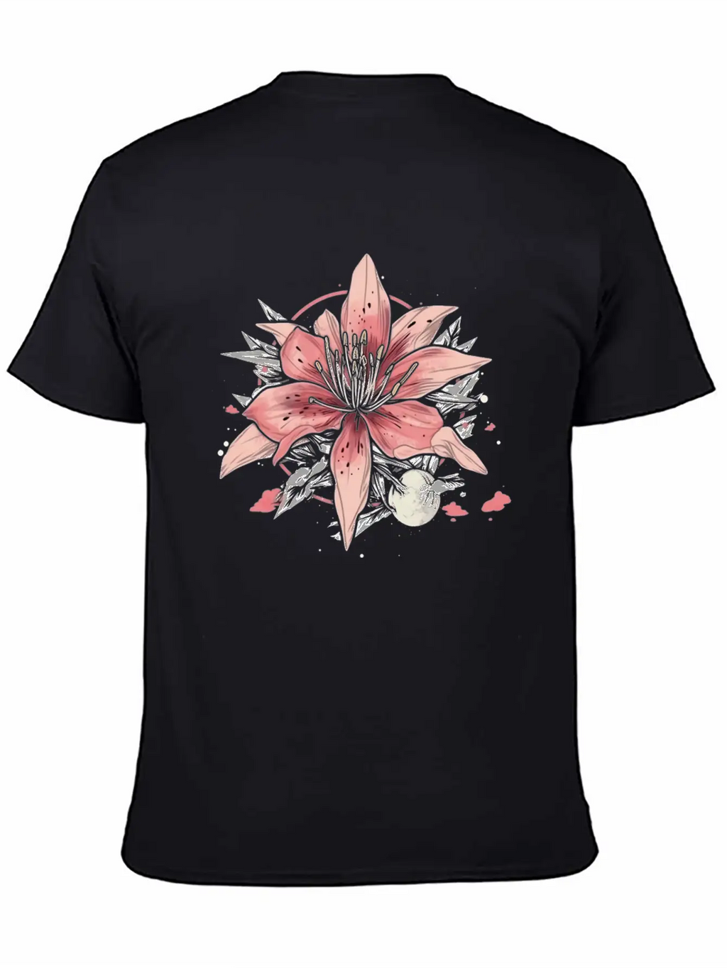 Japanese Spider Lily Soft Anime Aesthetic Flower Essential Cotton Tee For Daily Outfits – Unisex Style