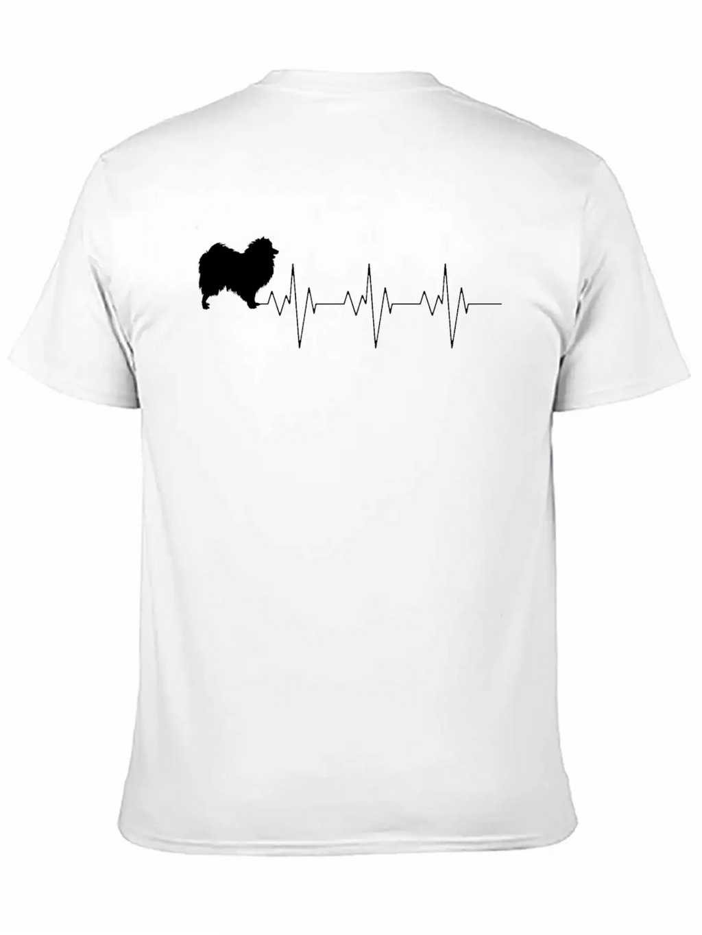 Japanese Spitz Dog Heart Beat Gift Shirt Relaxed Everyday Tee – Lightweight And Durable Cotton