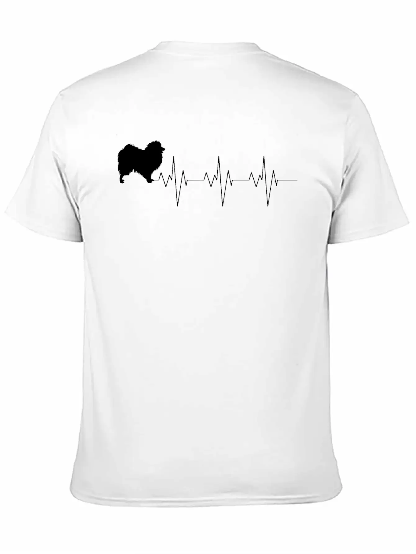 Japanese Spitz Dog Heart Beat Gift Shirt Relaxed Everyday Tee – Lightweight And Durable Cotton