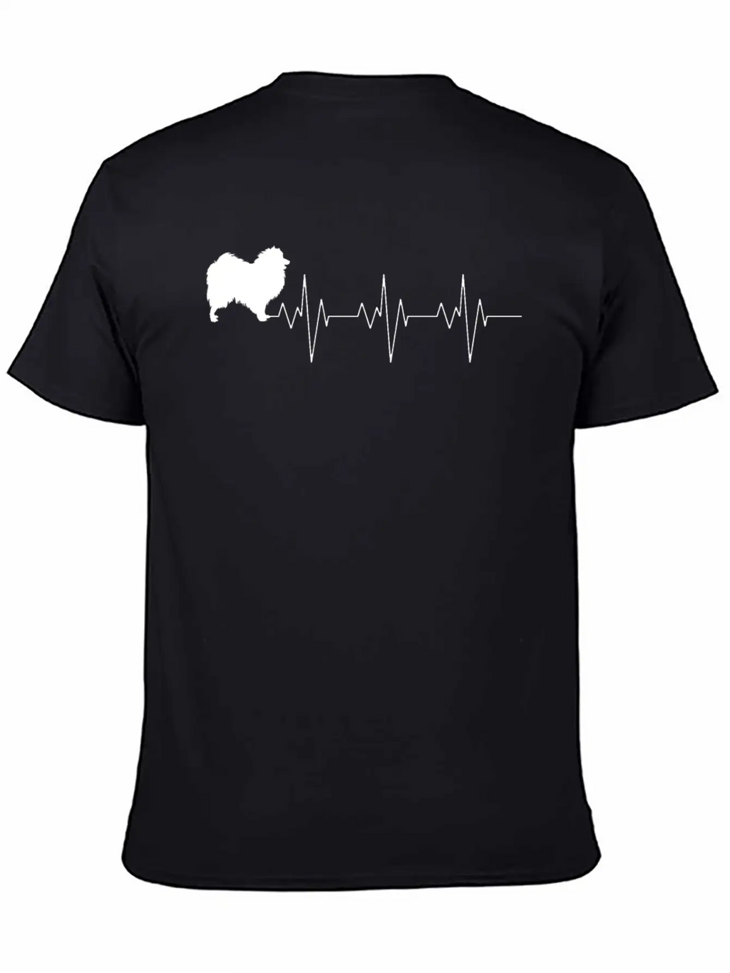 Japanese Spitz Dog Heart Beat Gift Shirt Relaxed Everyday Tee – Lightweight And Durable Cotton