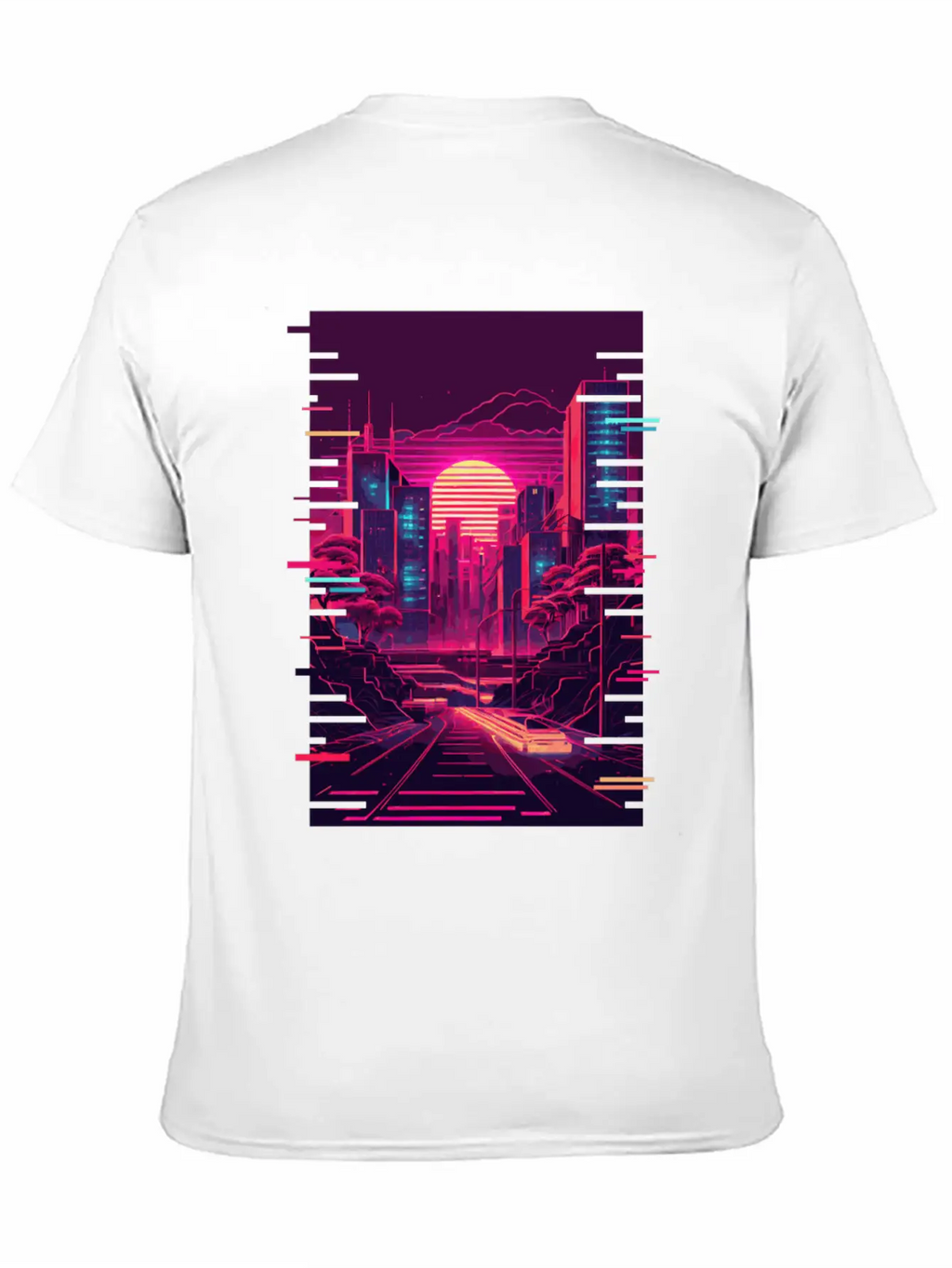 Japanese Vaporwave City Tokyo Urban Futurism Aesth Unisex Casual T-Shirt – Clean Design For Daily Comfort