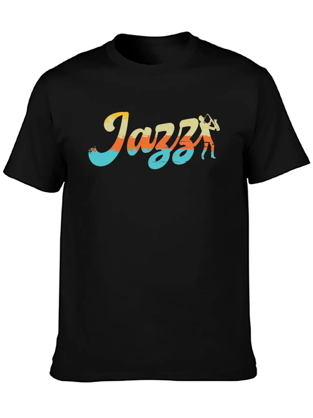 Jazz Classic Song Saxophone Wind Instrument Sounds Relaxed Everyday Tee – Lightweight And Durable Cotton