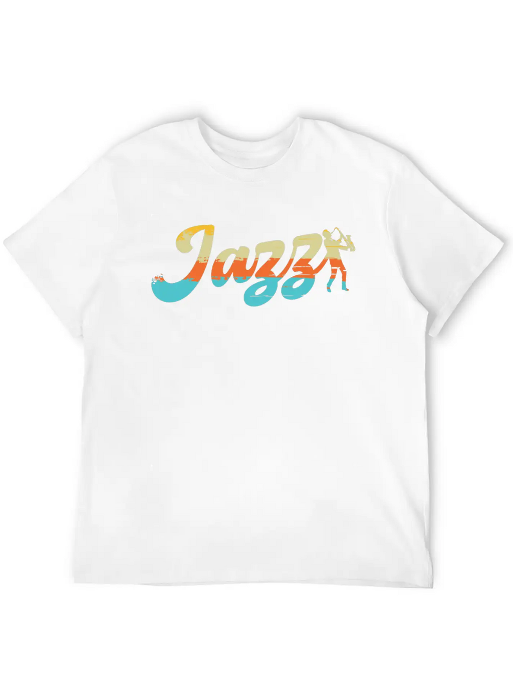 Jazz Classic Song Saxophone Wind Instrument Sounds Relaxed Everyday Tee – Lightweight And Durable Cotton