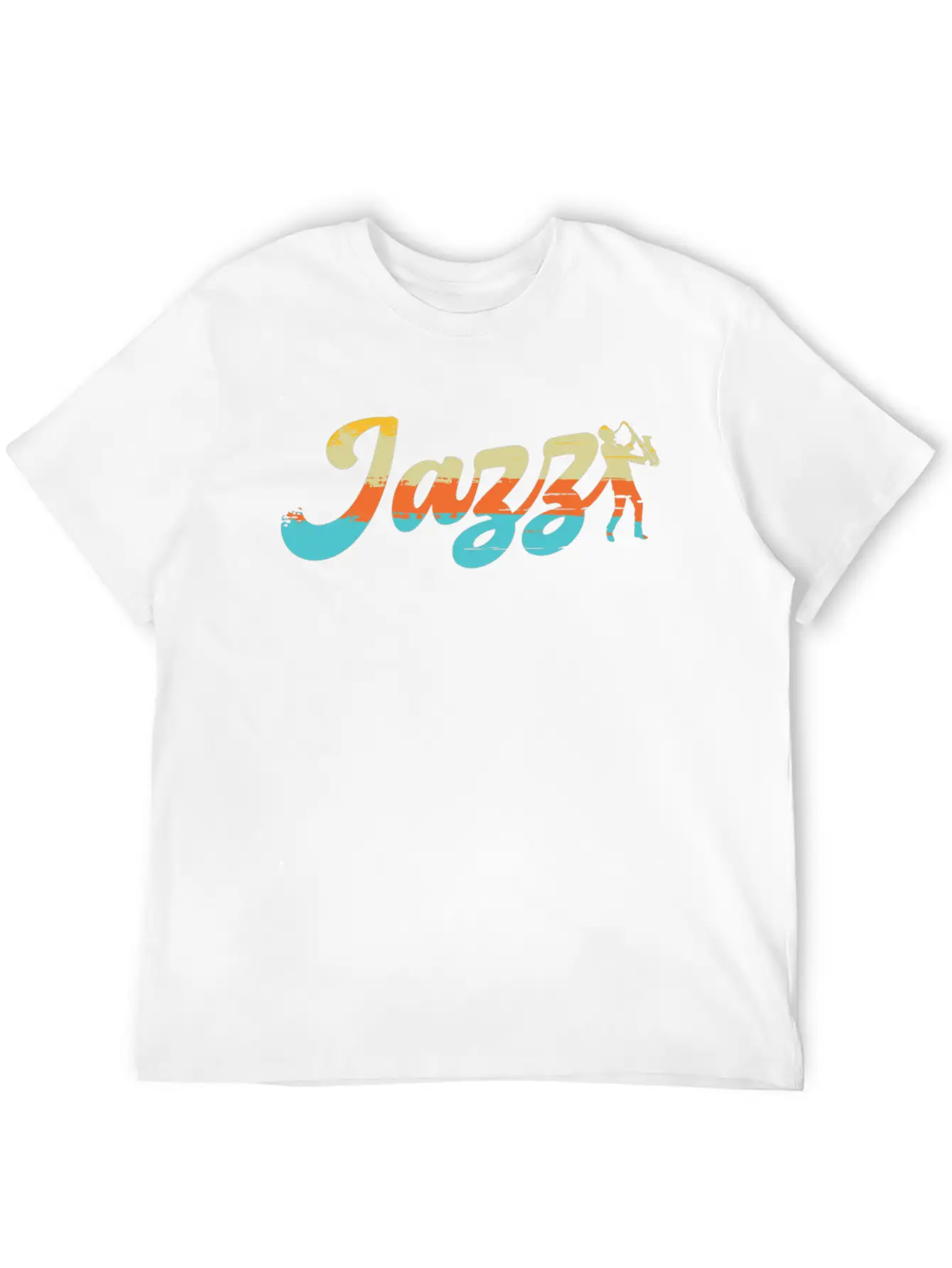 Jazz Classic Song Saxophone Wind Instrument Sounds Relaxed Everyday Tee – Lightweight And Durable Cotton