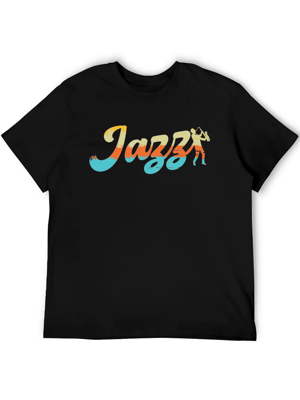 Jazz Classic Song Saxophone Wind Instrument Sounds Relaxed Everyday Tee – Lightweight And Durable Cotton