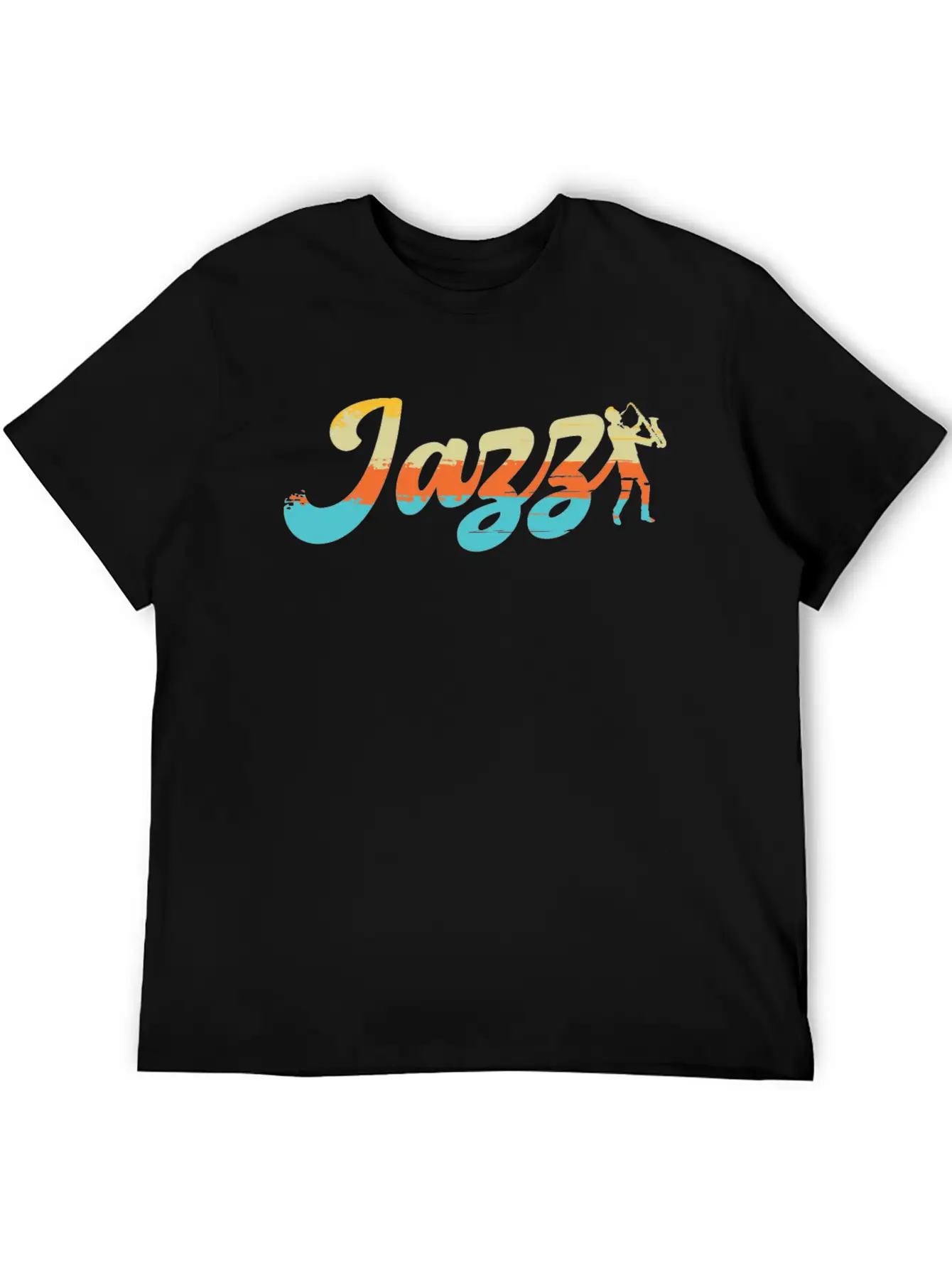 Jazz Classic Song Saxophone Wind Instrument Sounds Relaxed Everyday Tee – Lightweight And Durable Cotton