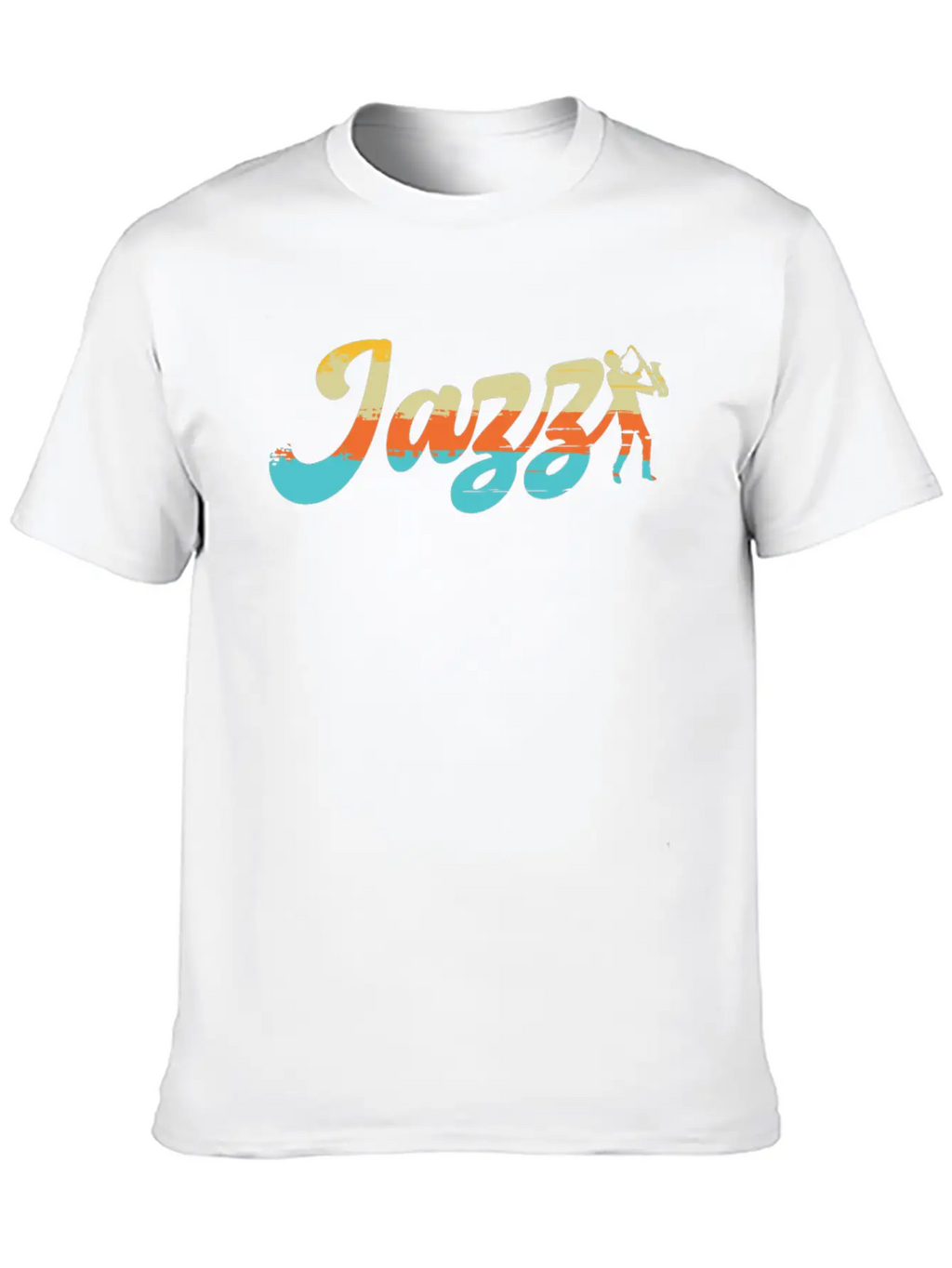 Jazz Classic Song Saxophone Wind Instrument Sounds Relaxed Everyday Tee – Lightweight And Durable Cotton