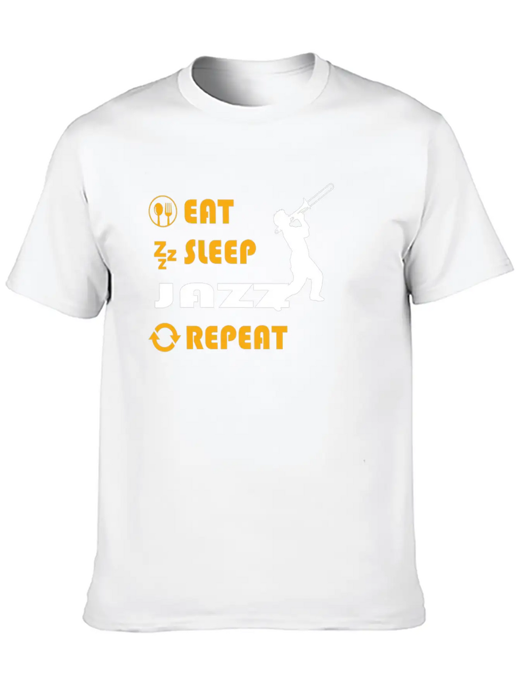 Jazz Graphic Tee Breathable Soft Cotton T-Shirt – Timeless Casual Look
