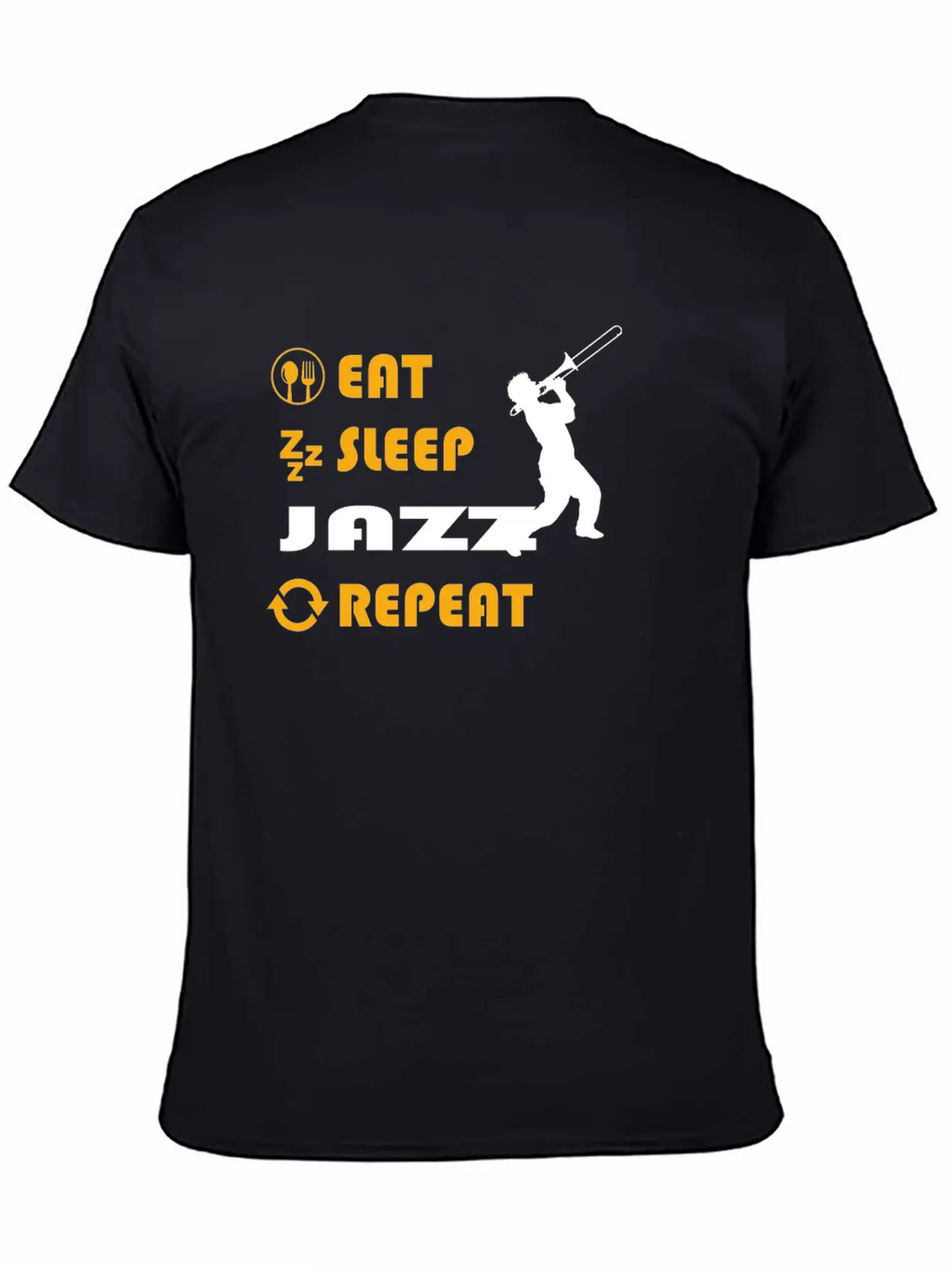 Jazz Graphic Tee Breathable Soft Cotton T-Shirt – Timeless Casual Look