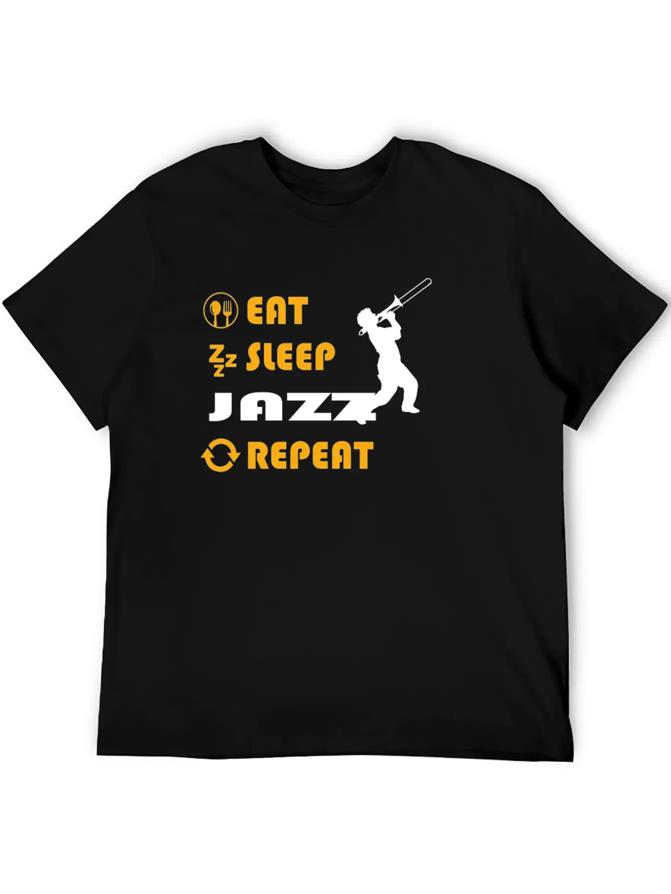Jazz Graphic Tee Breathable Soft Cotton T-Shirt – Timeless Casual Look