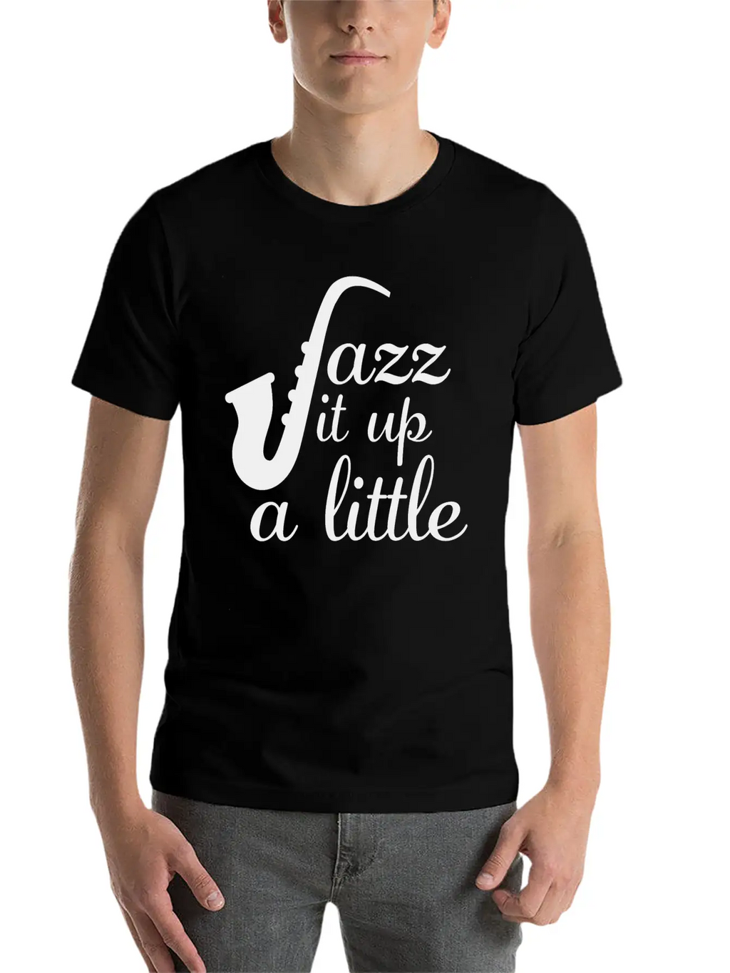 Jazz - Jazz It Up A Little Basic Graphic T-Shirt – Daily Comfort In Soft Cotton