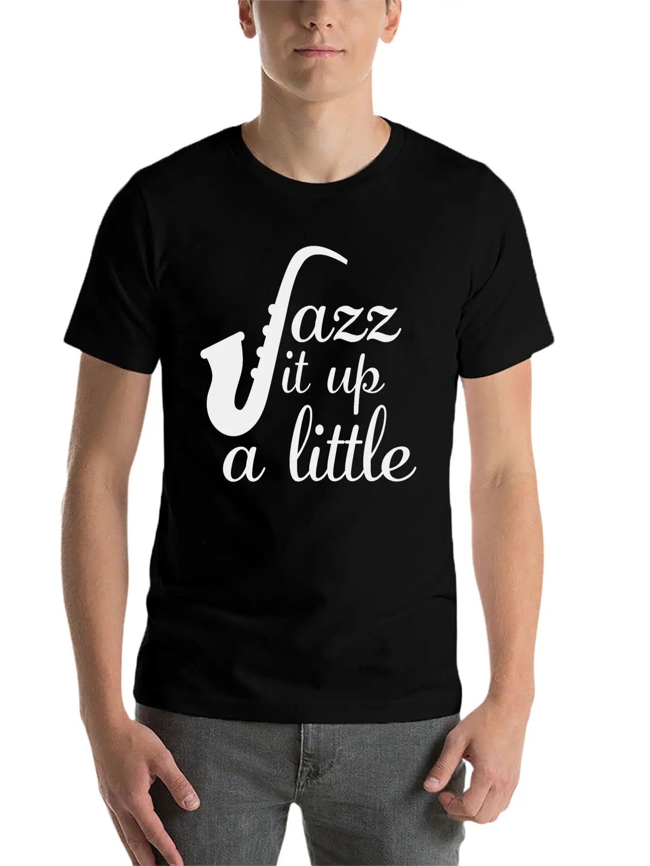 Jazz - Jazz It Up A Little Basic Graphic T-Shirt – Daily Comfort In Soft Cotton