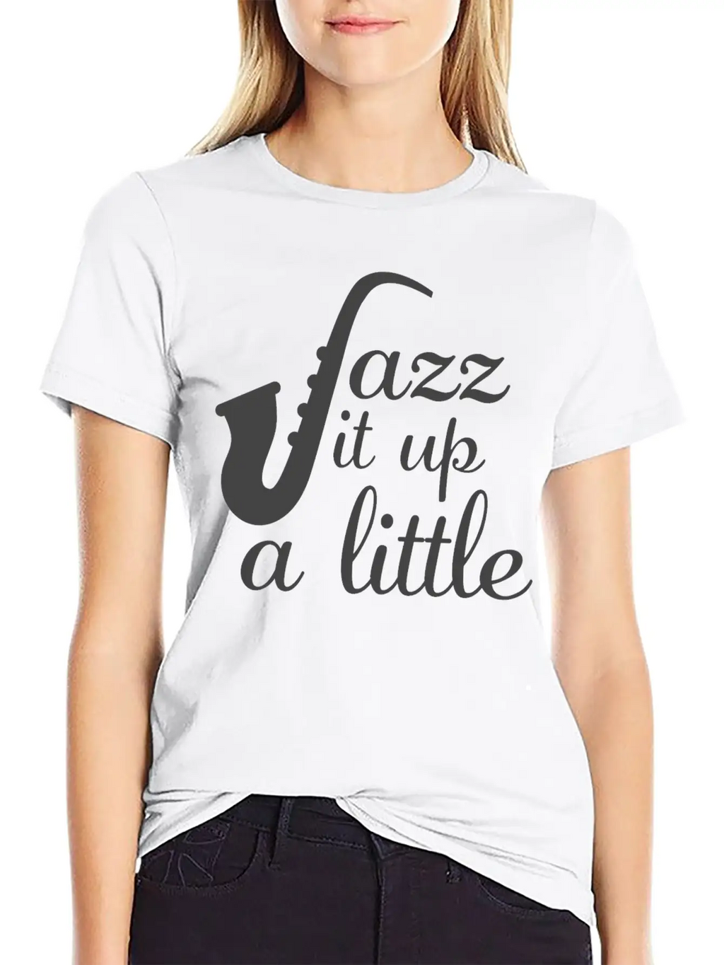 Jazz - Jazz It Up A Little Basic Graphic T-Shirt – Daily Comfort In Soft Cotton