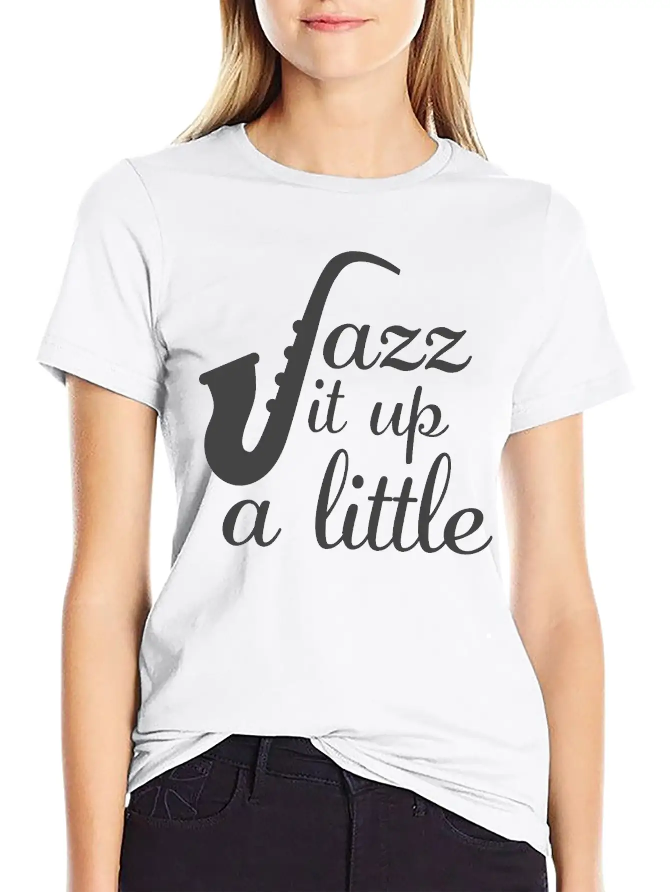 Jazz - Jazz It Up A Little Basic Graphic T-Shirt – Daily Comfort In Soft Cotton