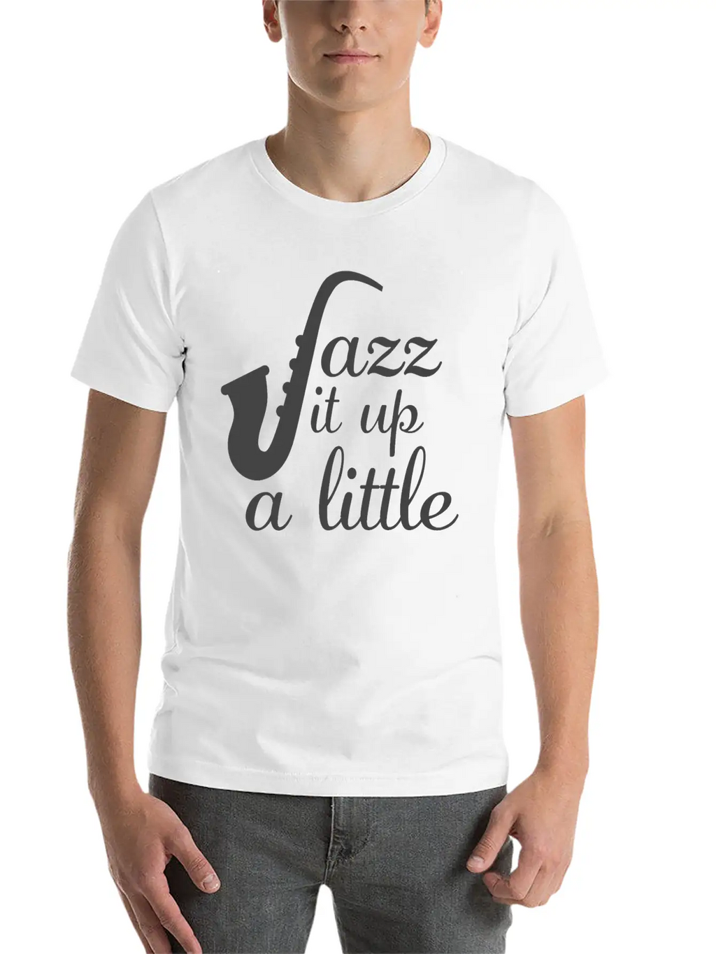 Jazz - Jazz It Up A Little Basic Graphic T-Shirt – Daily Comfort In Soft Cotton