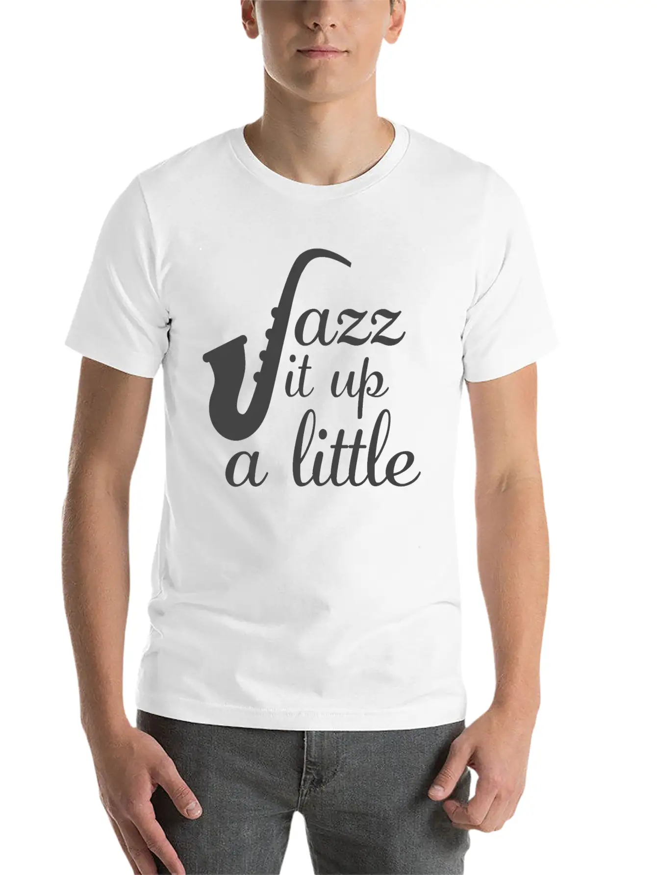 Jazz - Jazz It Up A Little Basic Graphic T-Shirt – Daily Comfort In Soft Cotton