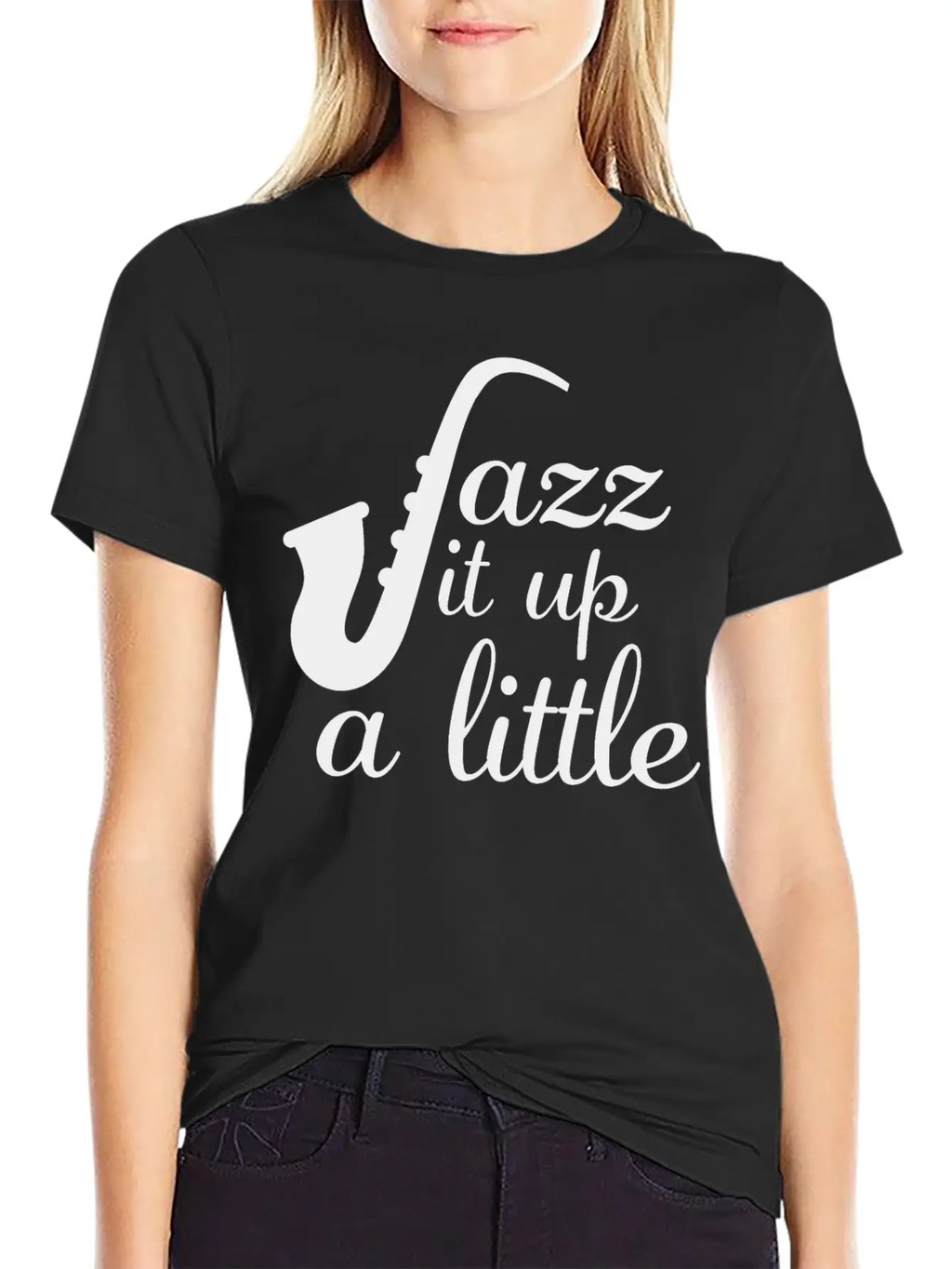 Jazz - Jazz It Up A Little Basic Graphic T-Shirt – Daily Comfort In Soft Cotton
