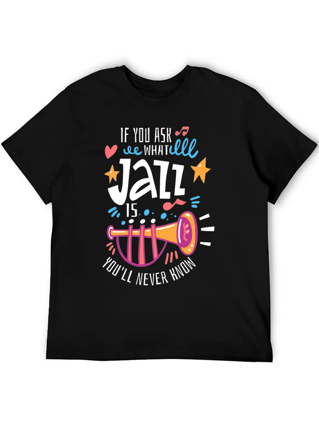 Jazz Music - Jazz Musician Breathable Graphic T-Shirt – Perfect For Casual Days