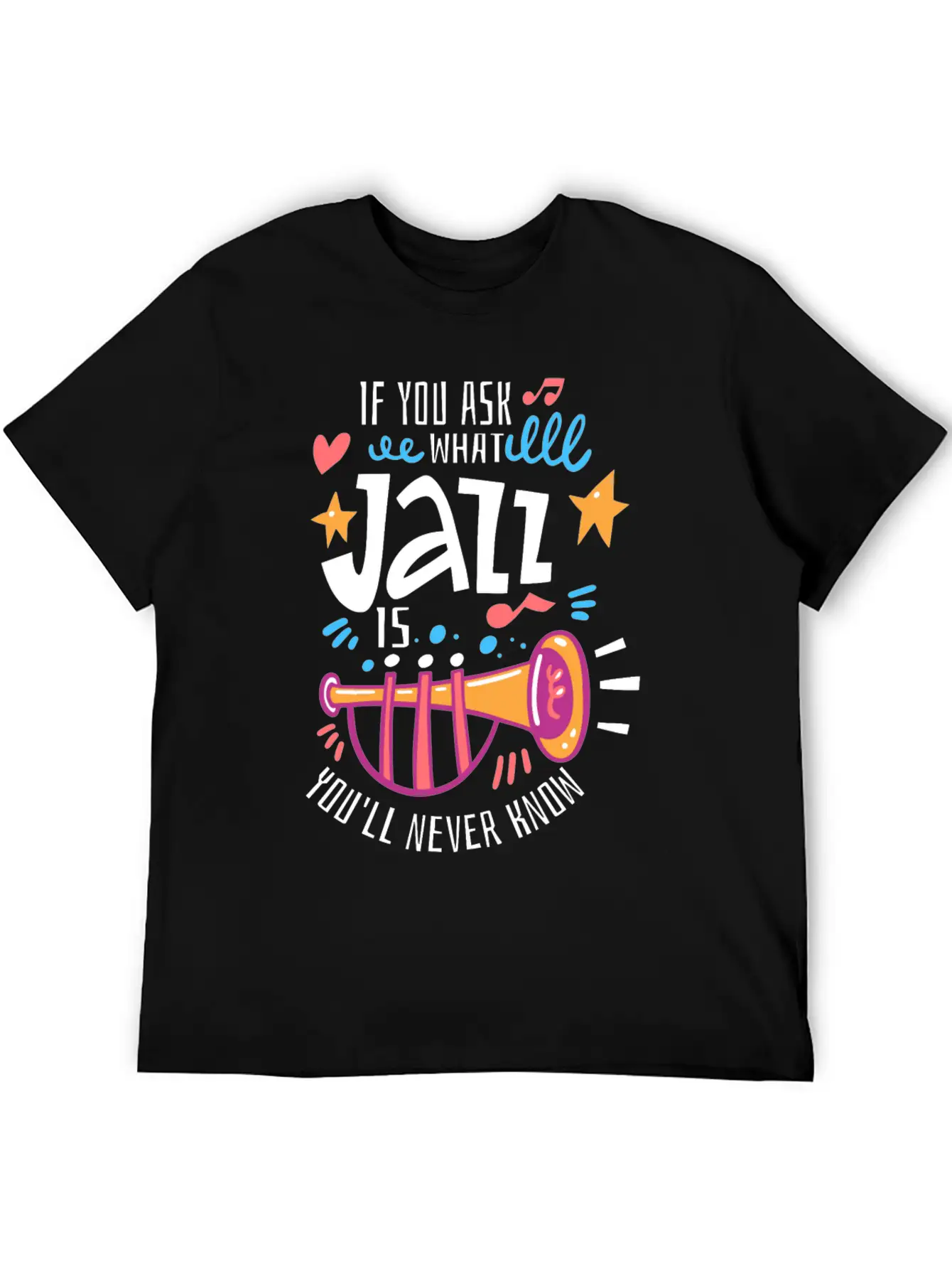 Jazz Music - Jazz Musician Breathable Graphic T-Shirt – Perfect For Casual Days