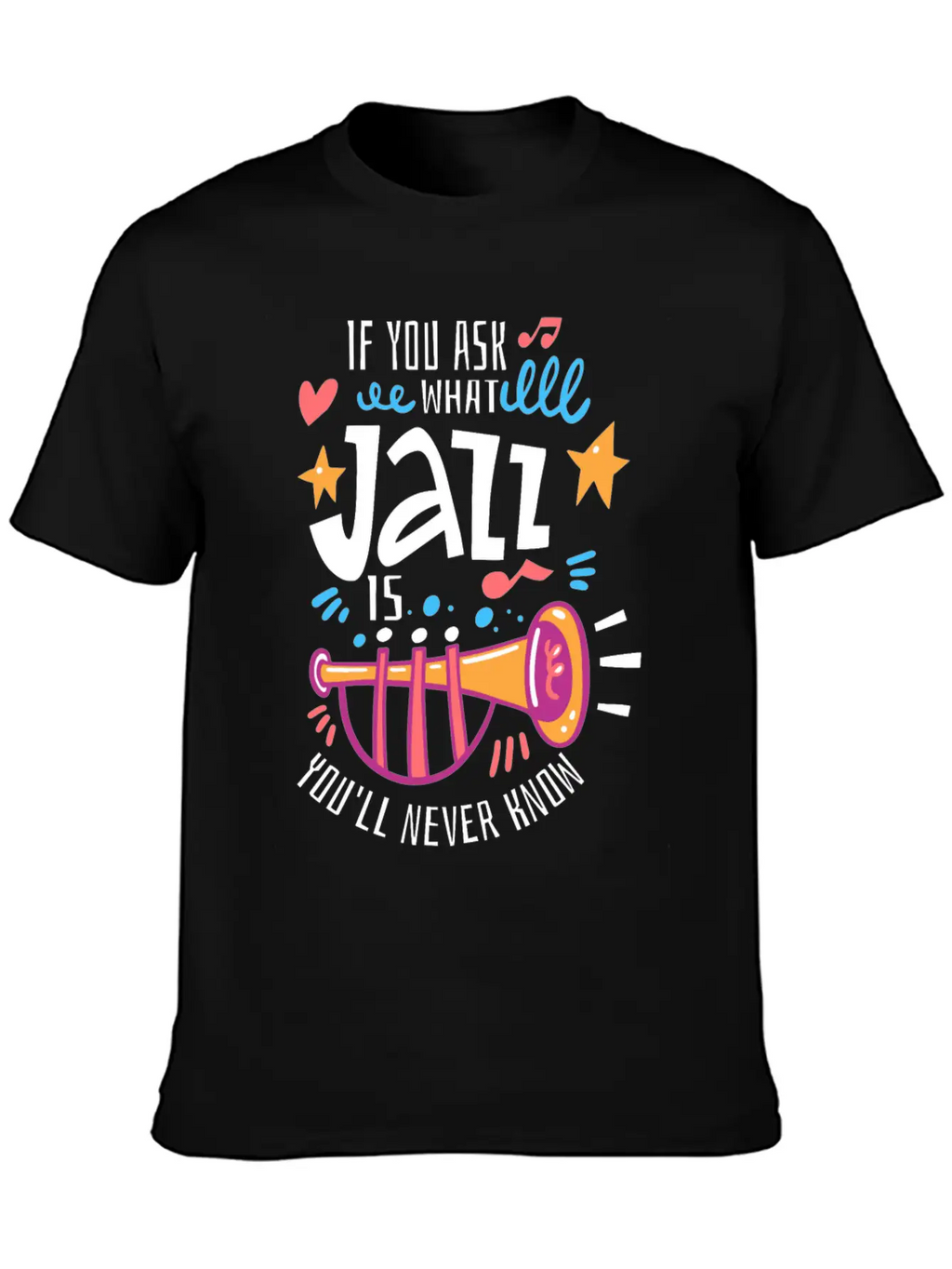 Jazz Music - Jazz Musician Breathable Graphic T-Shirt – Perfect For Casual Days