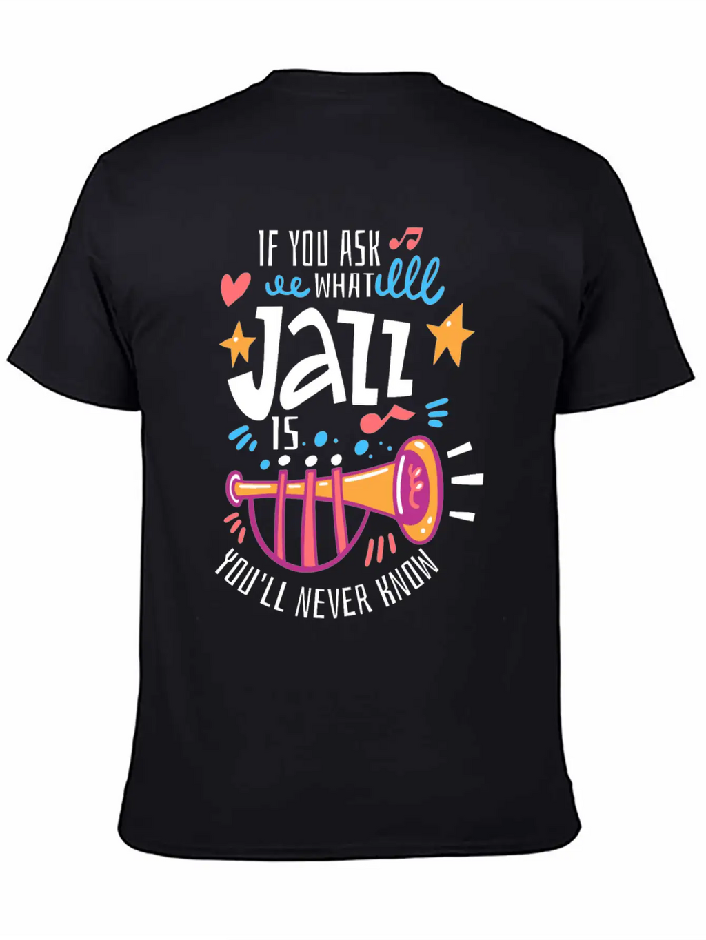 Jazz Music - Jazz Musician Breathable Graphic T-Shirt – Perfect For Casual Days