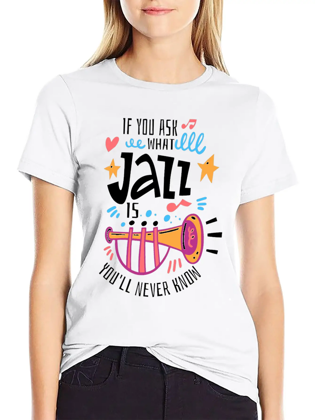 Jazz Music - Jazz Musician Breathable Graphic T-Shirt – Perfect For Casual Days
