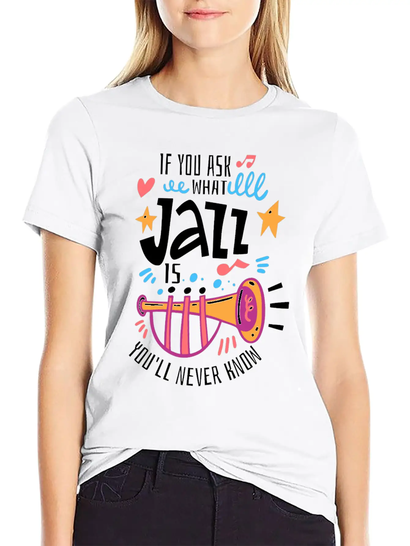 Jazz Music - Jazz Musician Breathable Graphic T-Shirt – Perfect For Casual Days