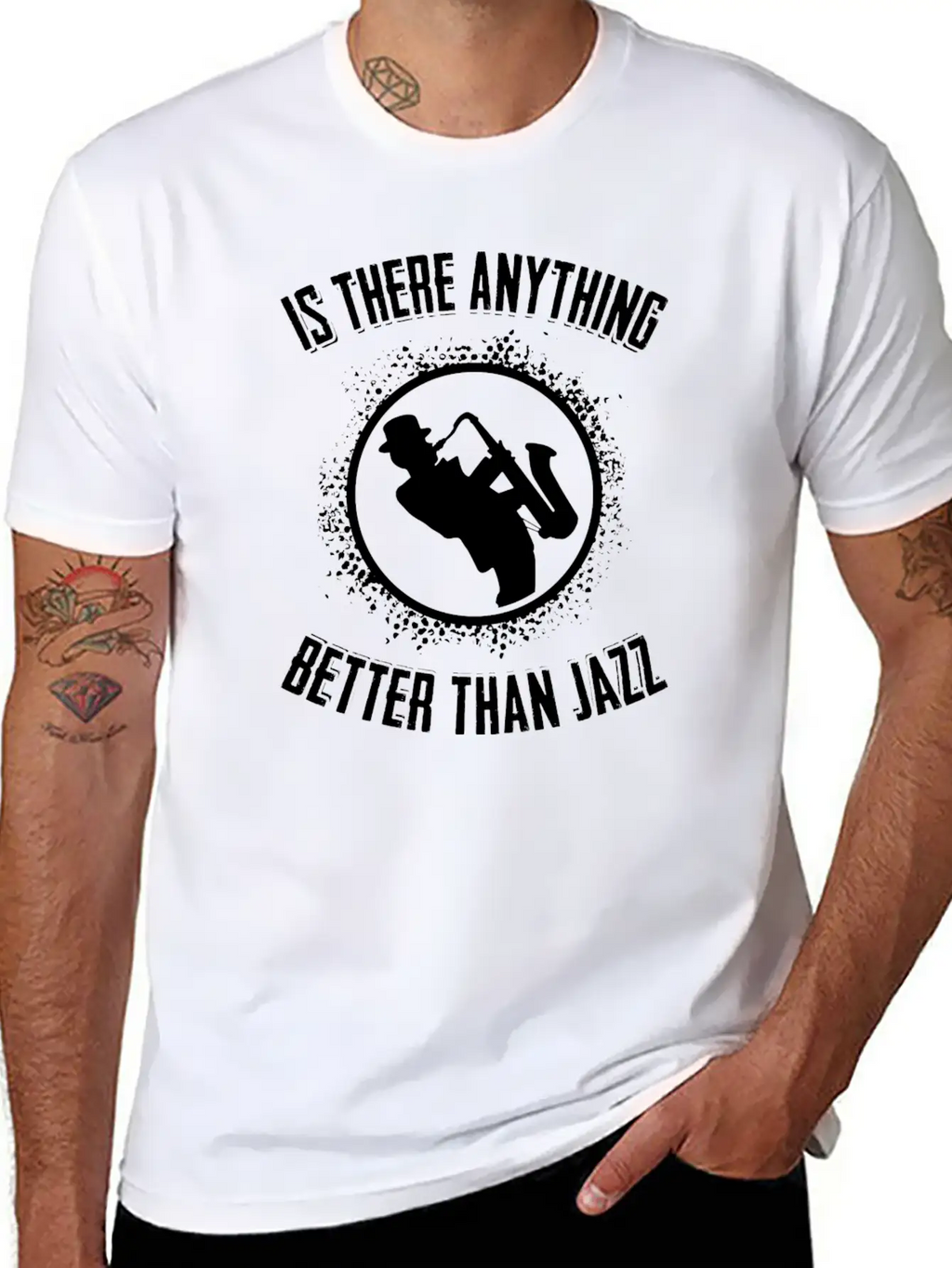 Jazz - Music - Saxophone - Sax - Rythm - Trumpet Timeless Short Sleeve Tee – Comfy And Minimalist Design