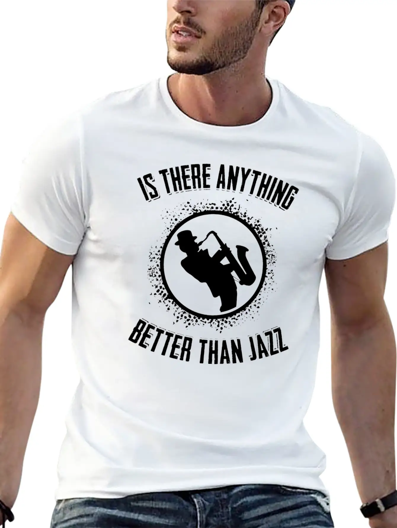 Jazz - Music - Saxophone - Sax - Rythm - Trumpet Timeless Short Sleeve Tee – Comfy And Minimalist Design