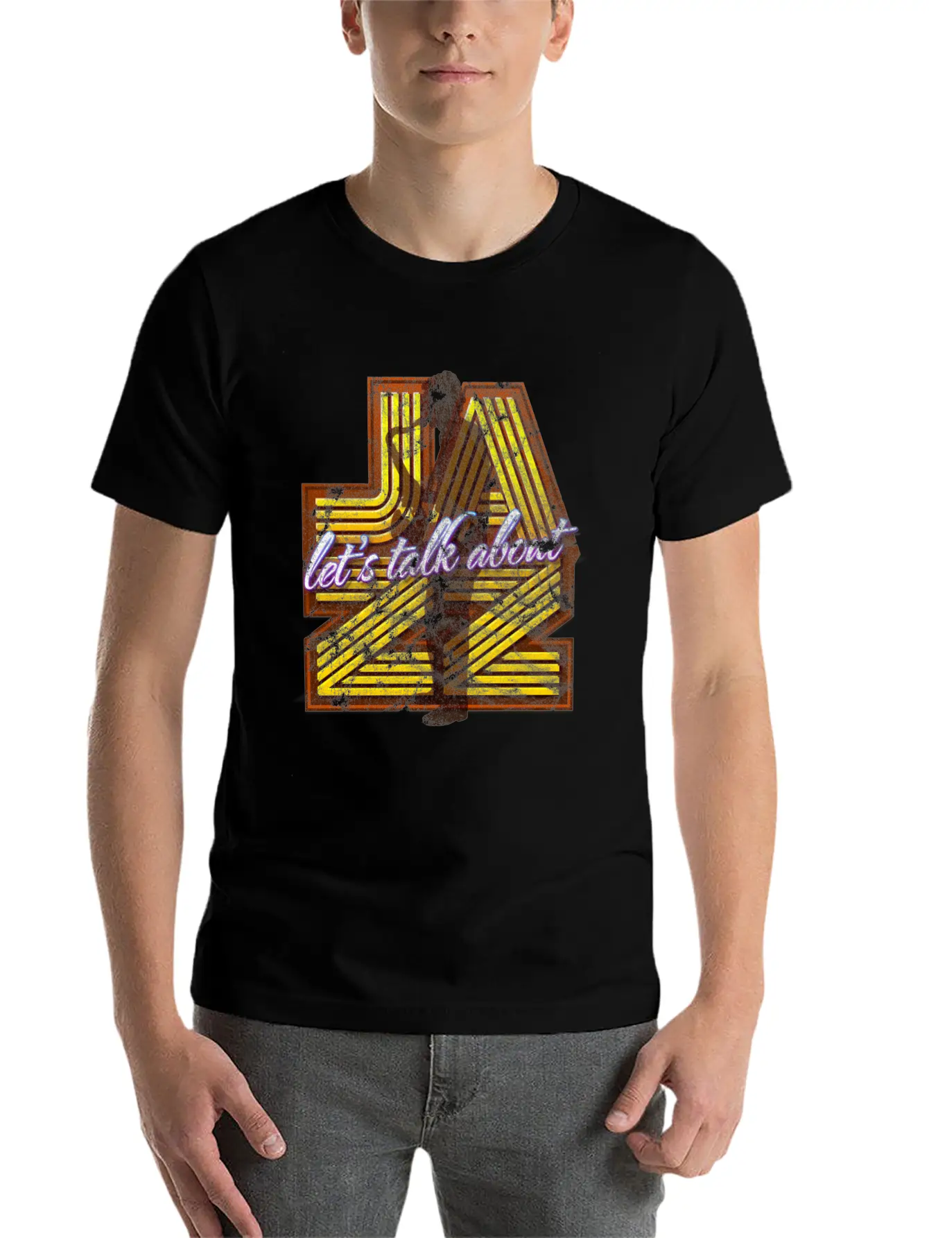 Jazz Retro Vintage Gift Basic Graphic T-Shirt – Daily Comfort In Soft Cotton
