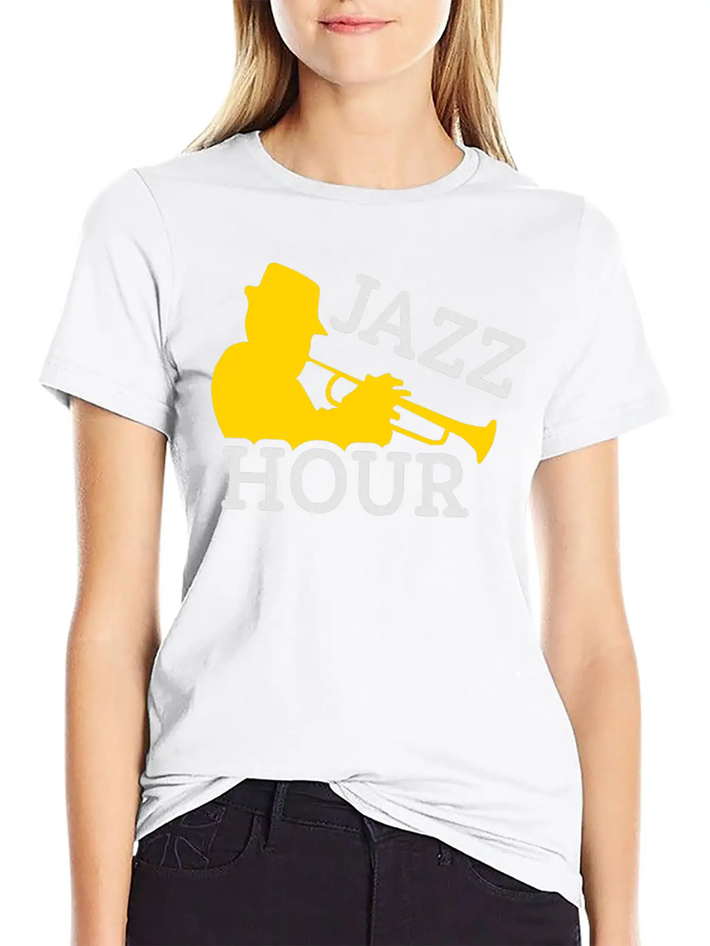 Jazz Trumpet Player Unisex Casual T-Shirt – Clean Design For Daily Comfort