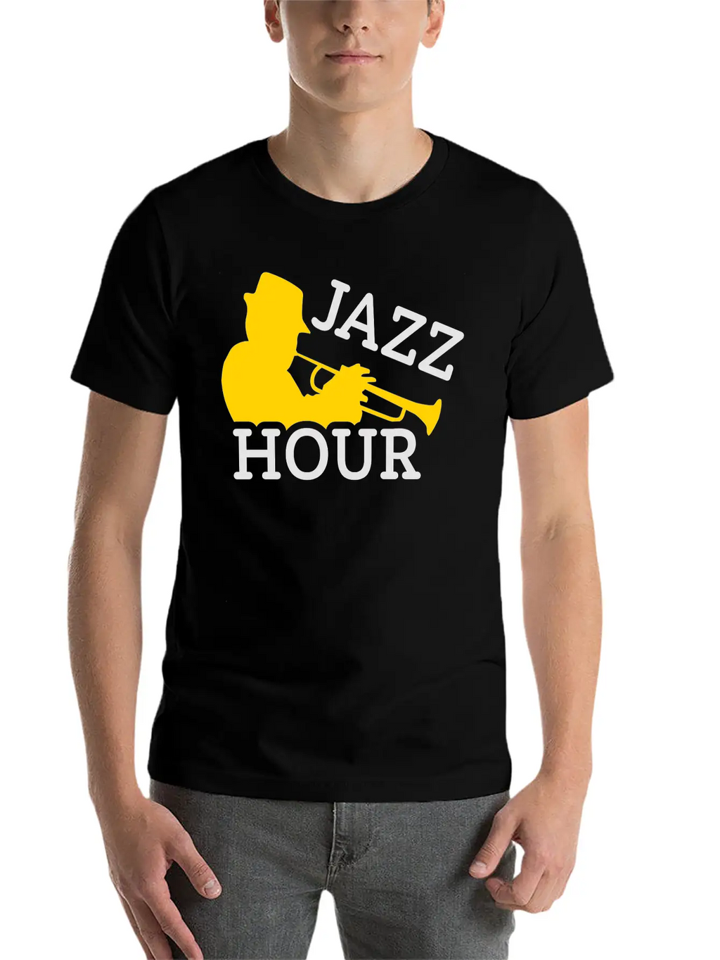 Jazz Trumpet Player Unisex Casual T-Shirt – Clean Design For Daily Comfort