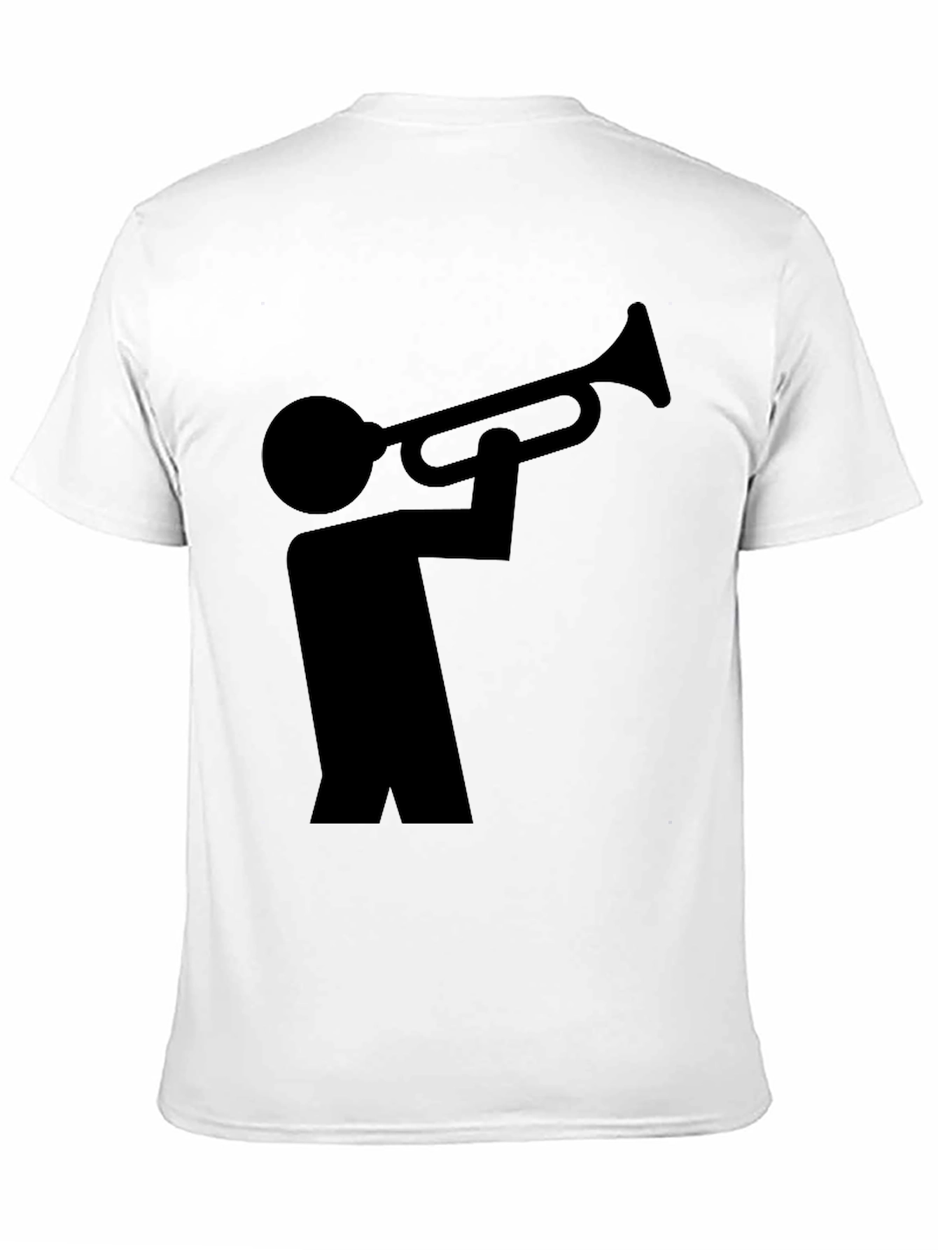 Black Trumpet Player Graphic Tee - Unisex