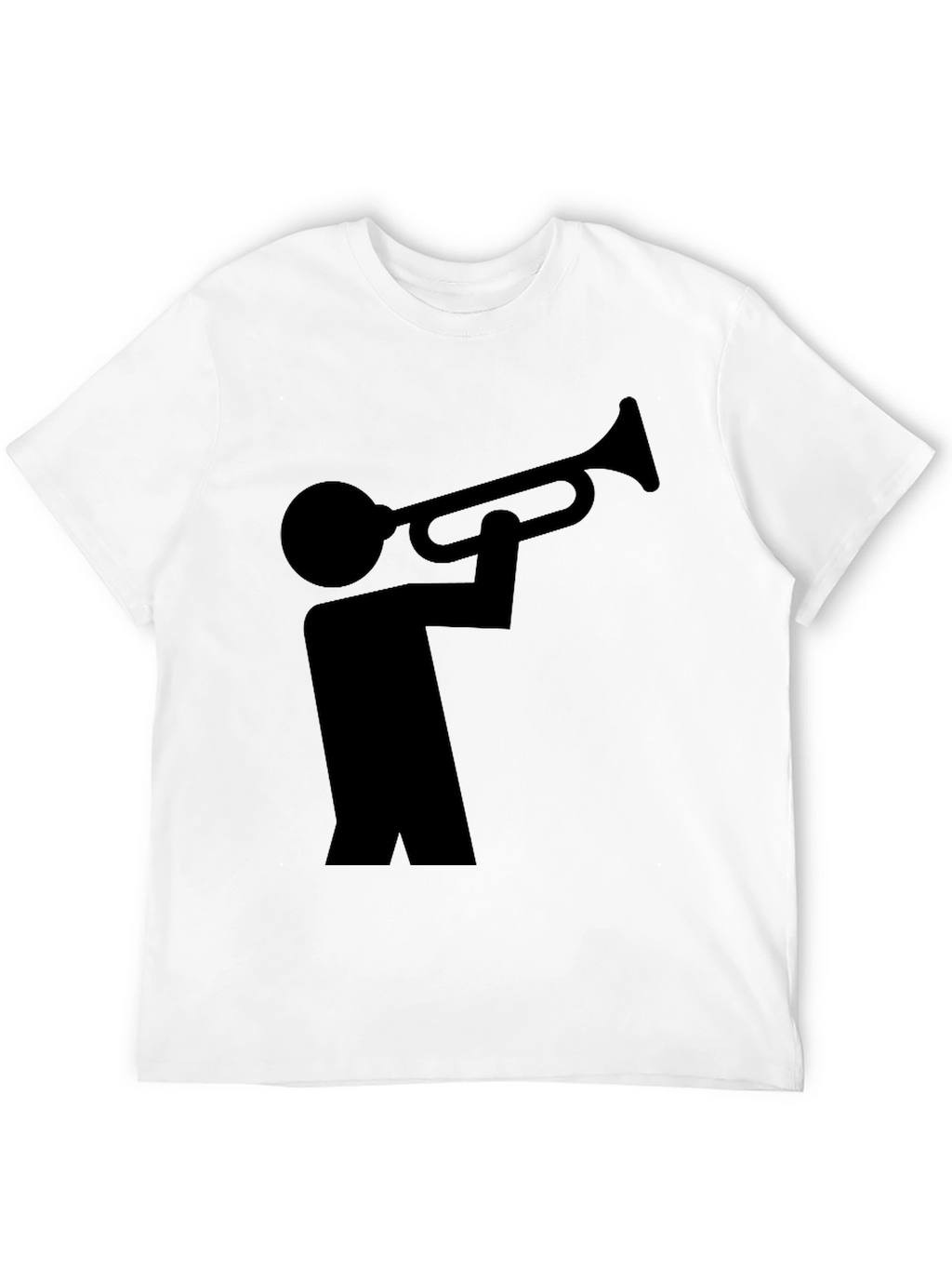 Black Trumpet Player Graphic Tee - Unisex