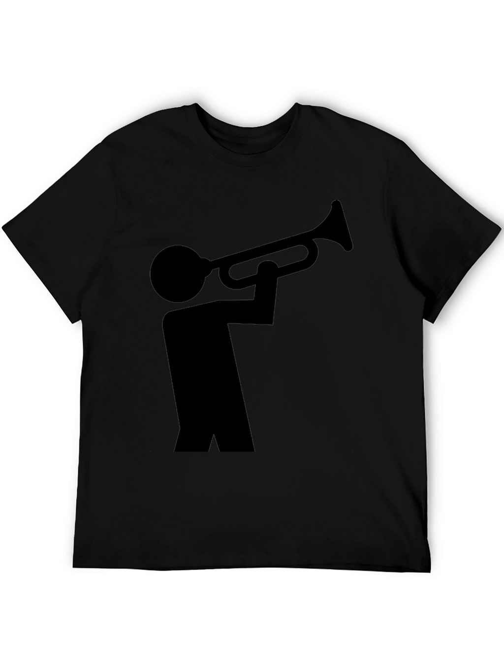 Black Trumpet Player Graphic Tee - Unisex