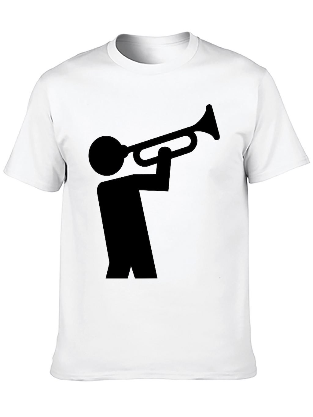 Black Trumpet Player Graphic Tee - Unisex