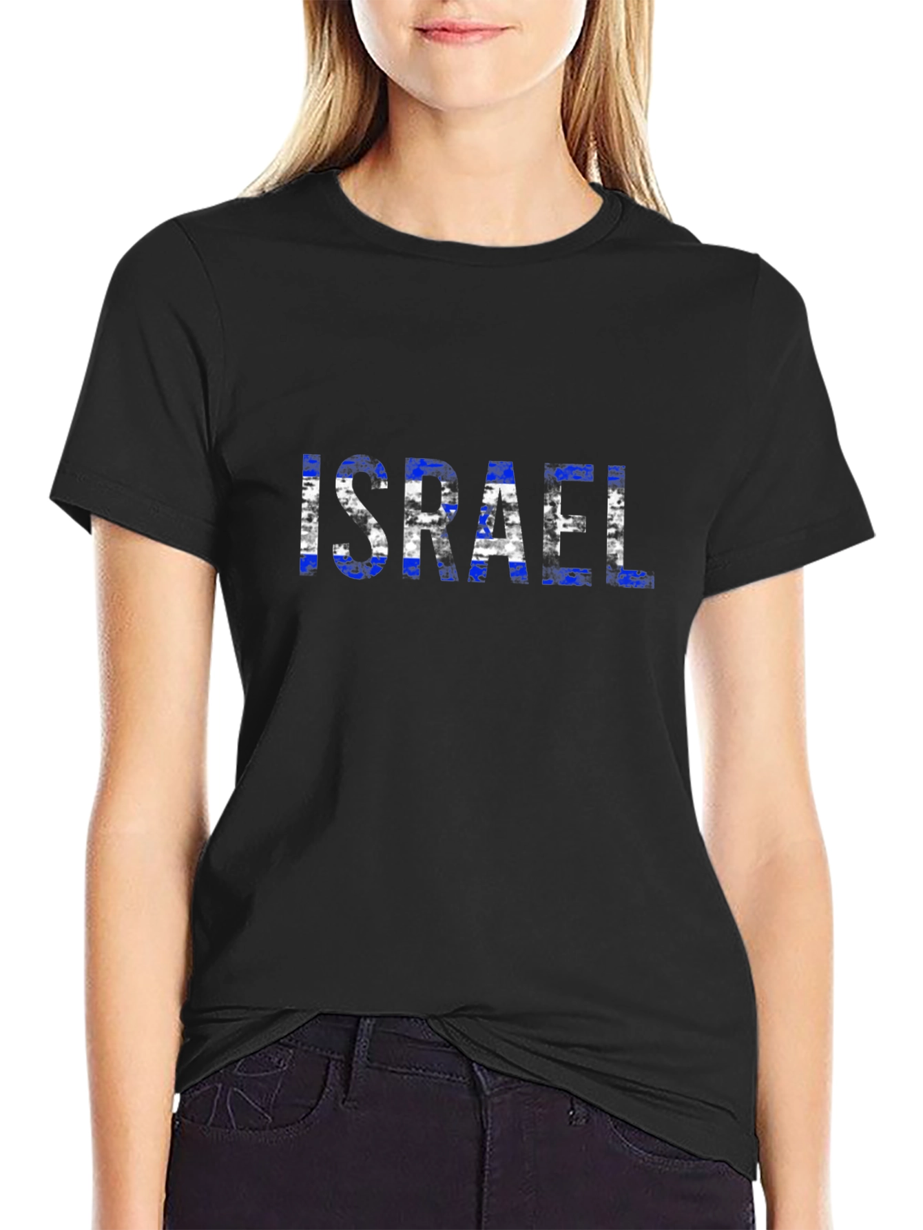 Israel Flag T-Shirt - Distressed Print