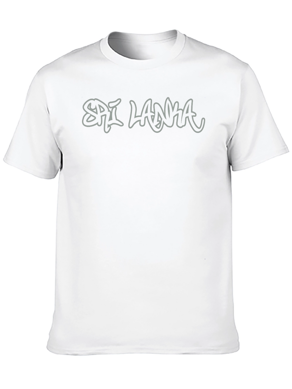 Sri Lanka Graphic Print Black T-Shirt