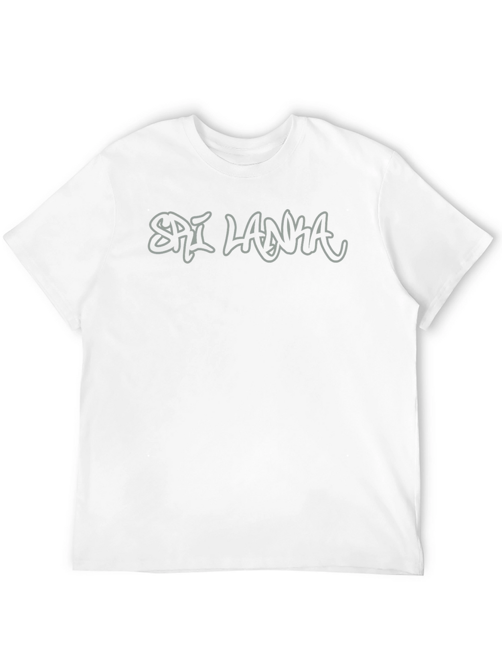 Sri Lanka Graphic Print Black T-Shirt