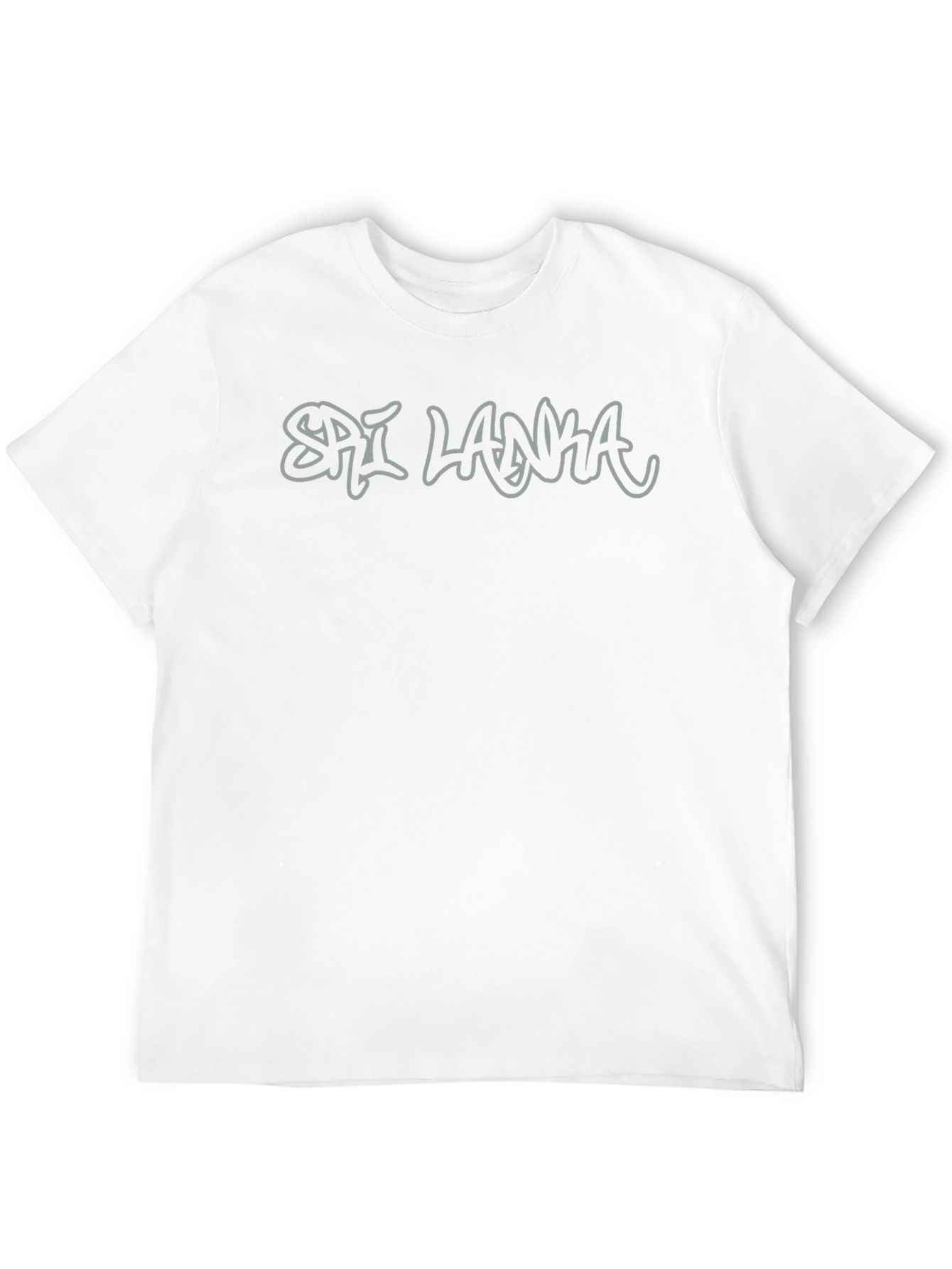 Sri Lanka Graphic Print Black T-Shirt