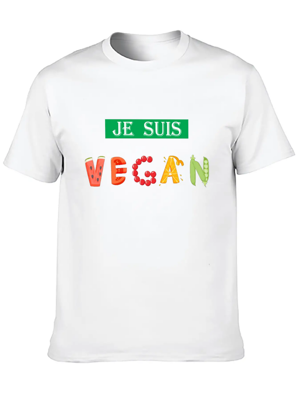 JE SUIS VEGAN, VEGAN GIFT, FRENCH VEGAN, I'M VEGAN Stylish Everyday T-Shirt – Unisex Basic Cotton Tee