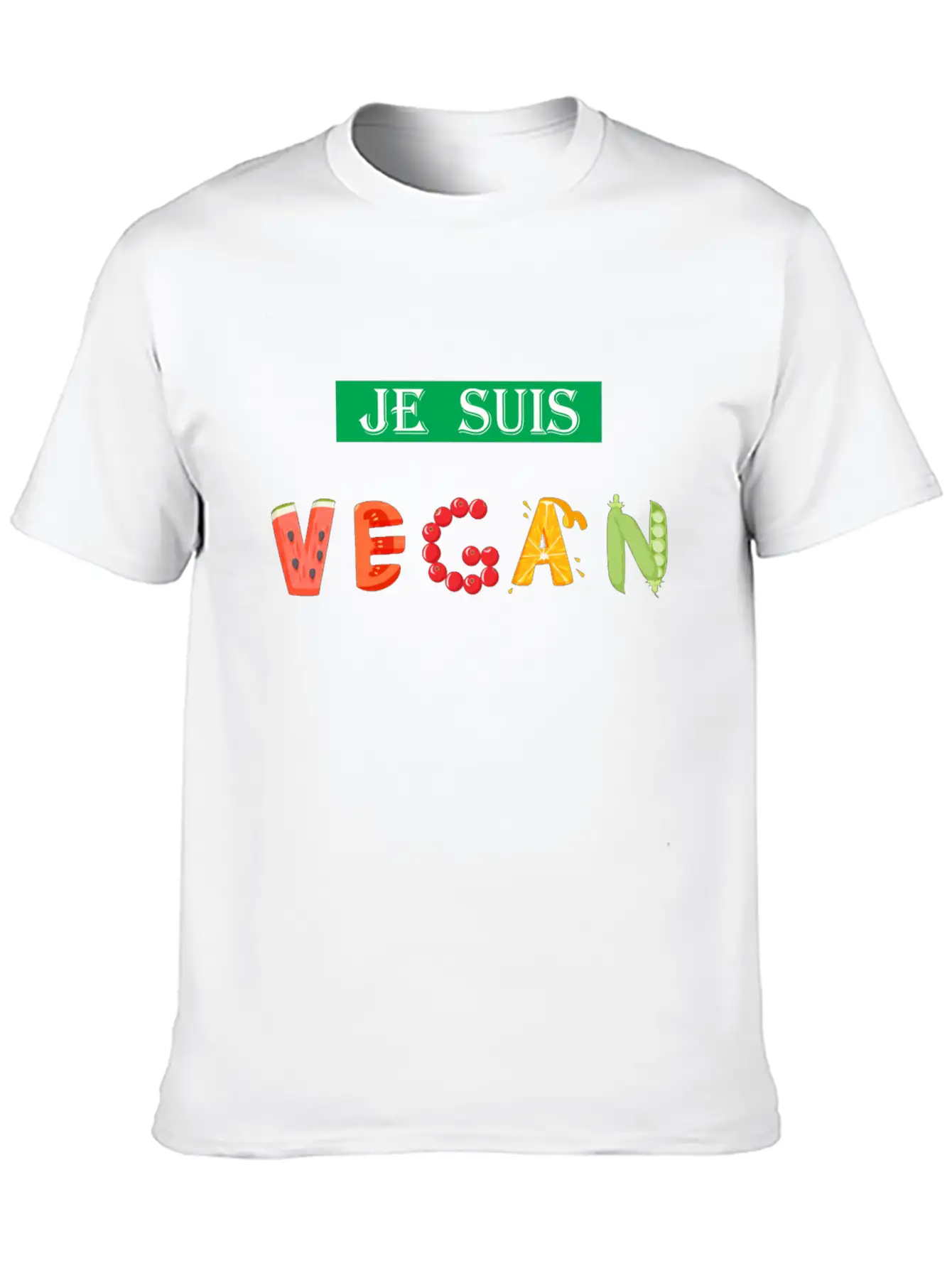 JE SUIS VEGAN, VEGAN GIFT, FRENCH VEGAN, I'M VEGAN Stylish Everyday T-Shirt – Unisex Basic Cotton Tee