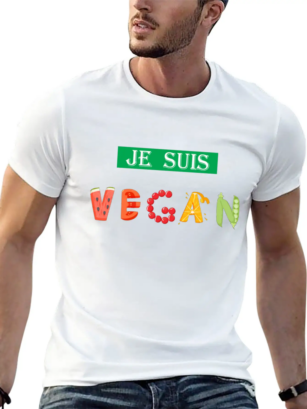 JE SUIS VEGAN, VEGAN GIFT, FRENCH VEGAN, I'M VEGAN Stylish Everyday T-Shirt – Unisex Basic Cotton Tee