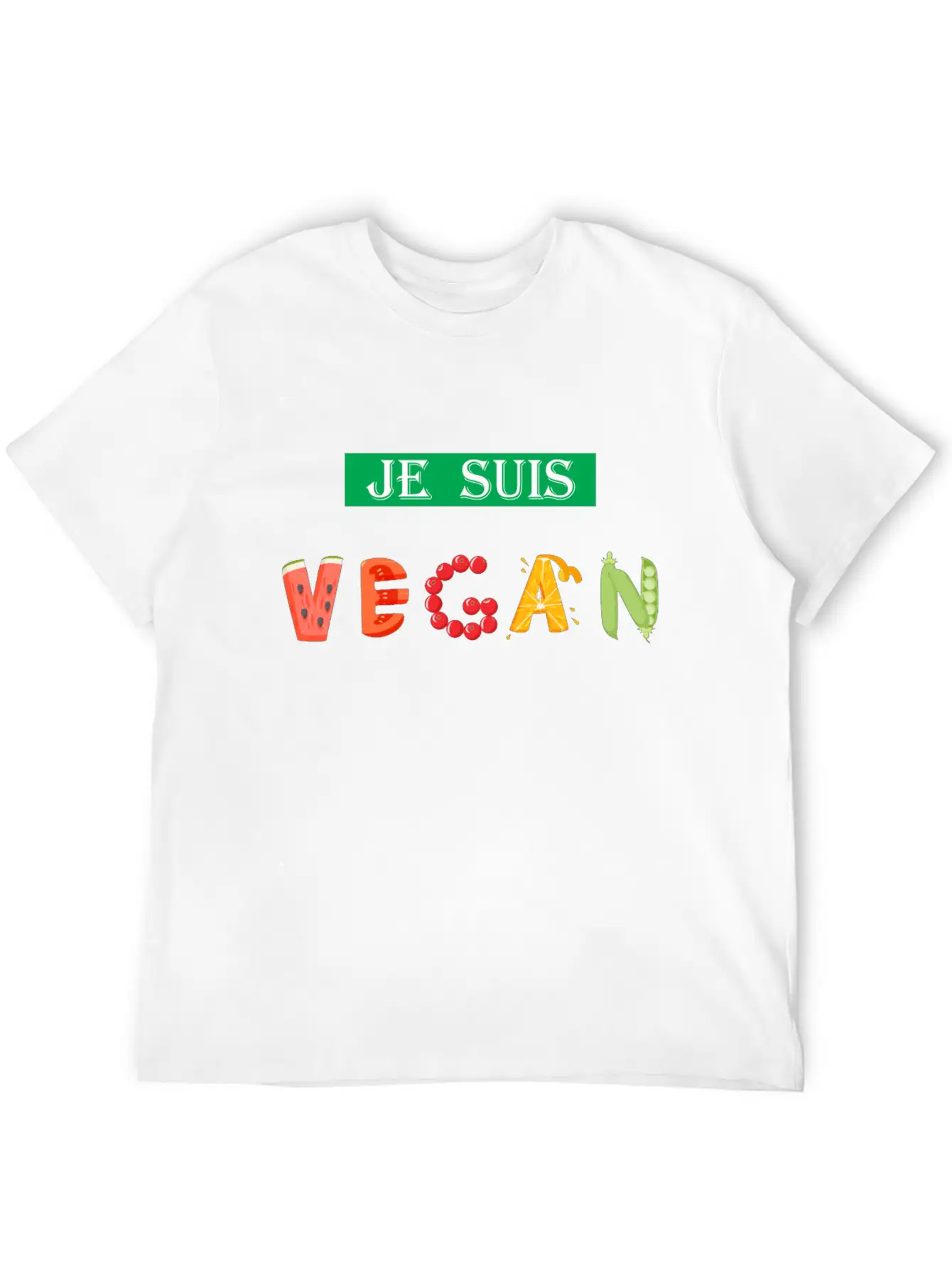 JE SUIS VEGAN, VEGAN GIFT, FRENCH VEGAN, I'M VEGAN Stylish Everyday T-Shirt – Unisex Basic Cotton Tee