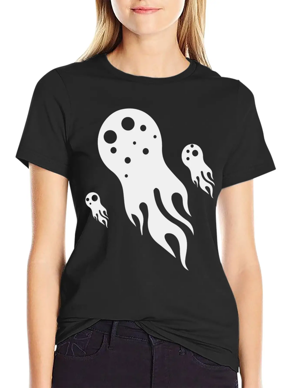 Jellyfish Comet Water Marine Animals Basic Graphic T-Shirt – Daily Comfort In Soft Cotton