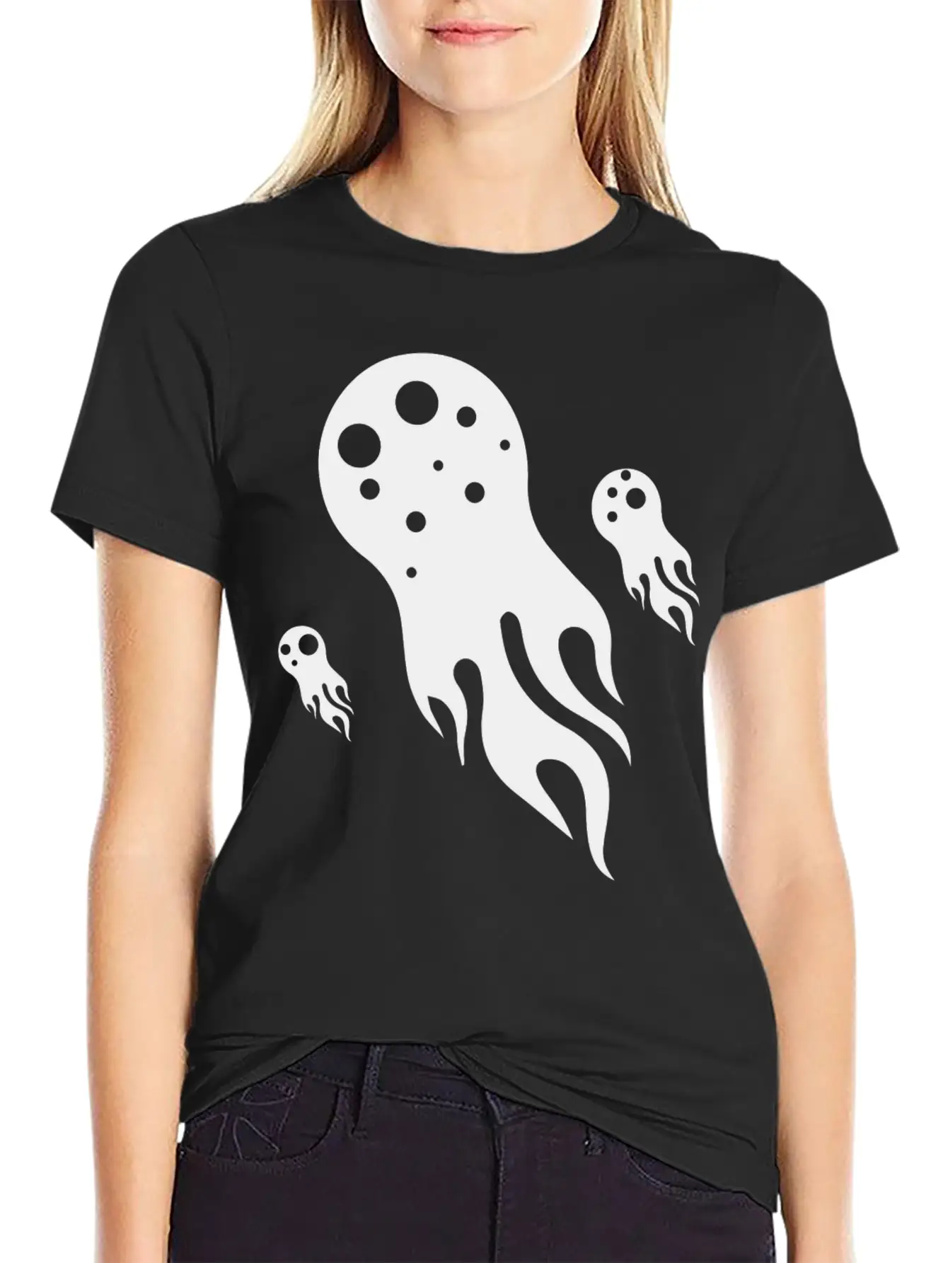 Jellyfish Comet Water Marine Animals Basic Graphic T-Shirt – Daily Comfort In Soft Cotton